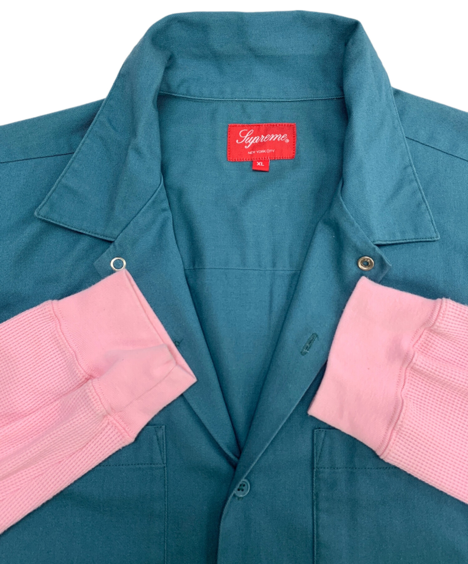 中古・古着通販】Supreme (シュプリーム) Thermal Work Shirt グリーン