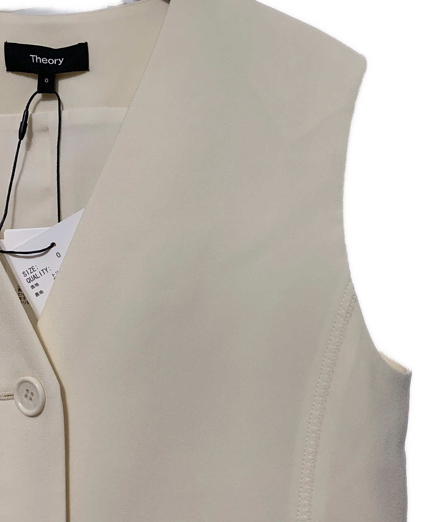 セオリー　ベスト　（ジレ） セオリー Theory ジレ ベスト 黒 ブラック ダブル 2023 ダブル - メルカリ