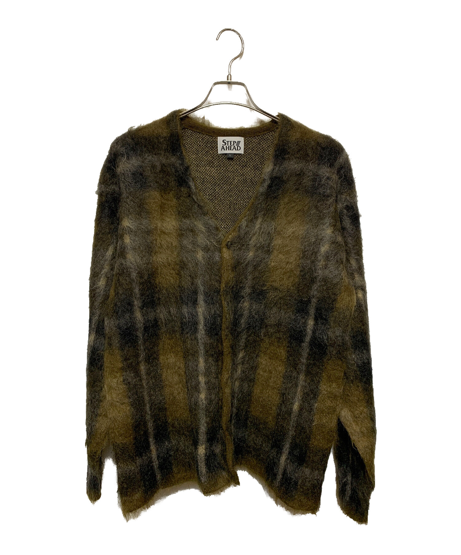 モヘアカーディガン　STEPAHEAD 中古・古着通販】STEP AHEAD (ステップアヘッド) モヘアカーディガン