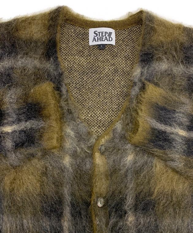 中古・古着通販】STEP AHEAD (ステップアヘッド) モヘアカーディガン