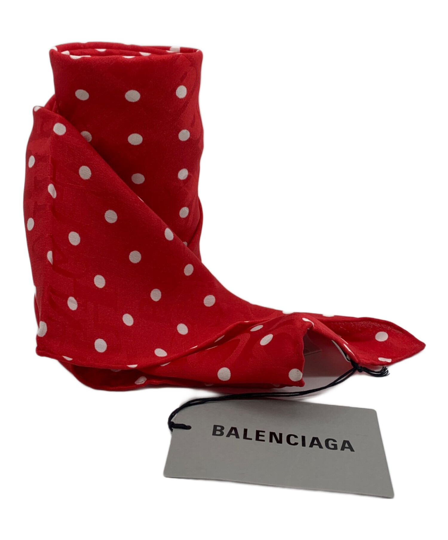 中古・古着通販】BALENCIAGA (バレンシアガ) シルクスカーフ レッド