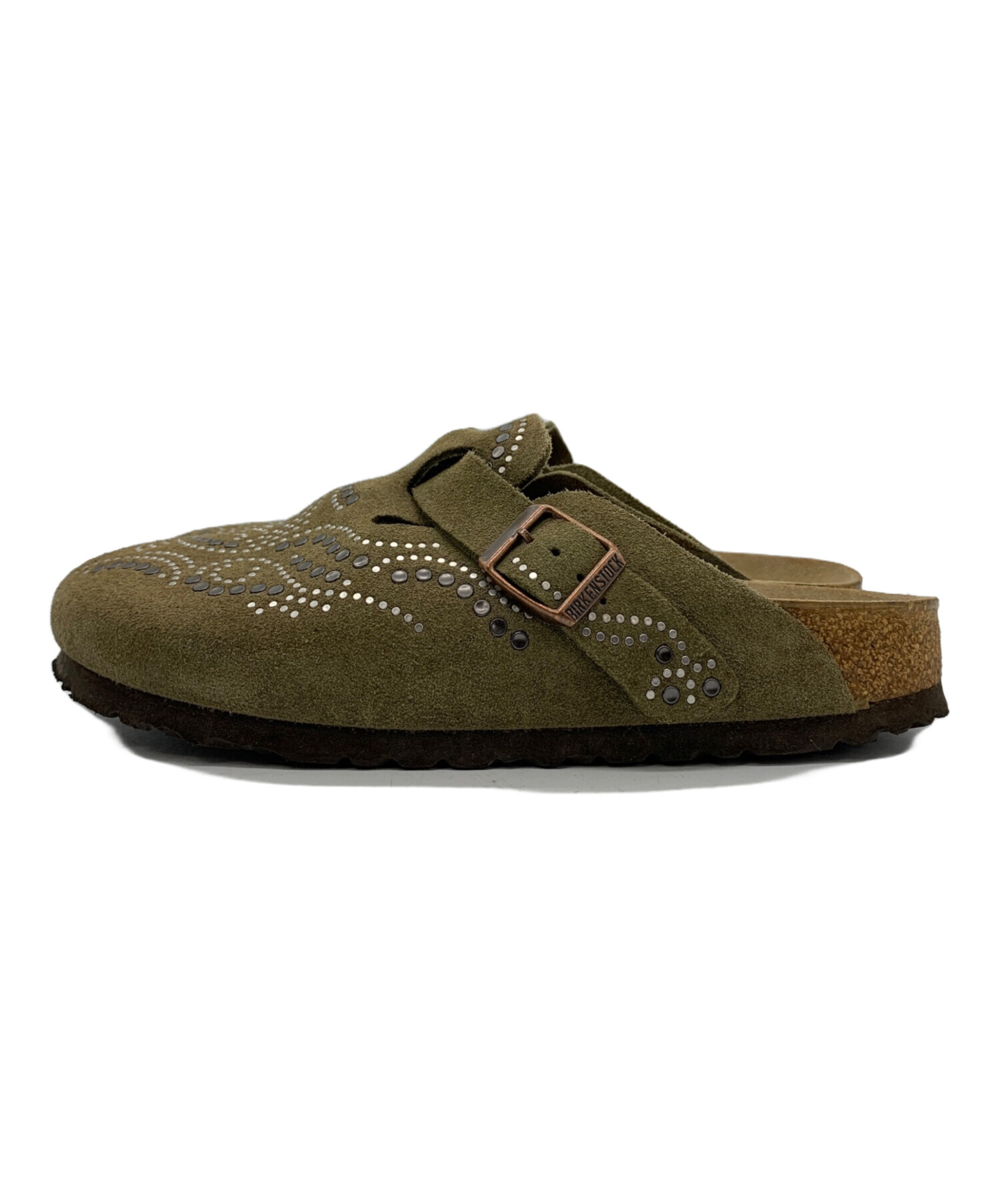 未使用ビルケンシュトック ボストン カーキ 約24.5 cm 中古・古着通販】BIRKENSTOCK (ビルケンシュトック) ボストン サンダル