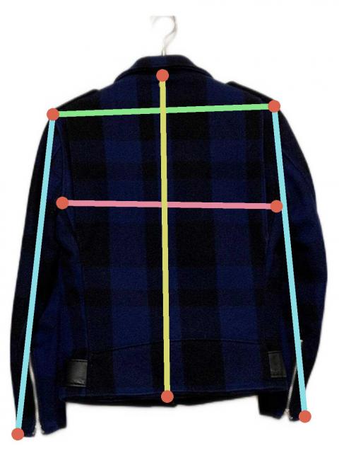 中古・古着通販】Schott (ショット) ダブルライダースジャケット