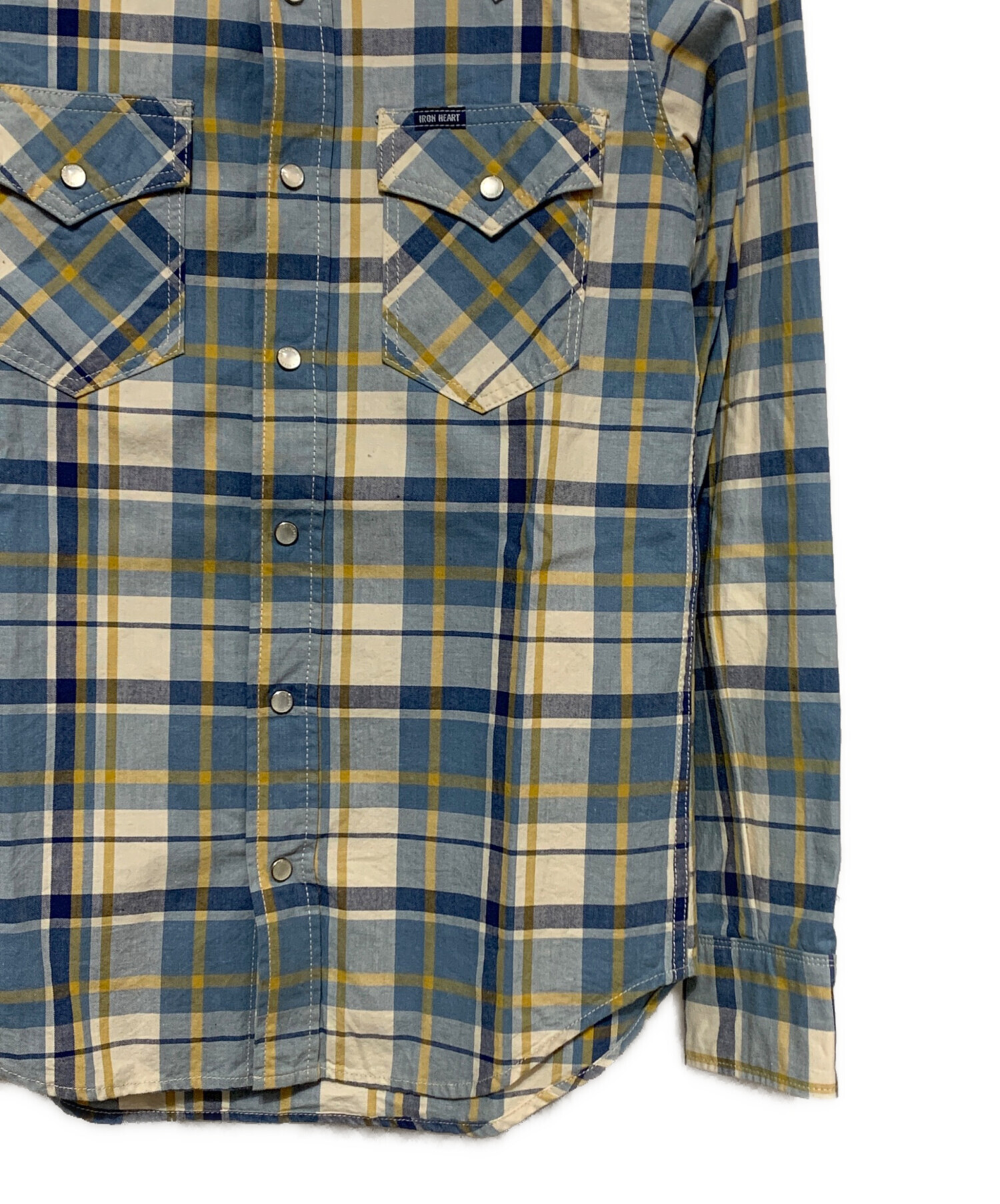 中古・古着通販】IRON HEART (アイアンハート) 長袖シャツ ブルー