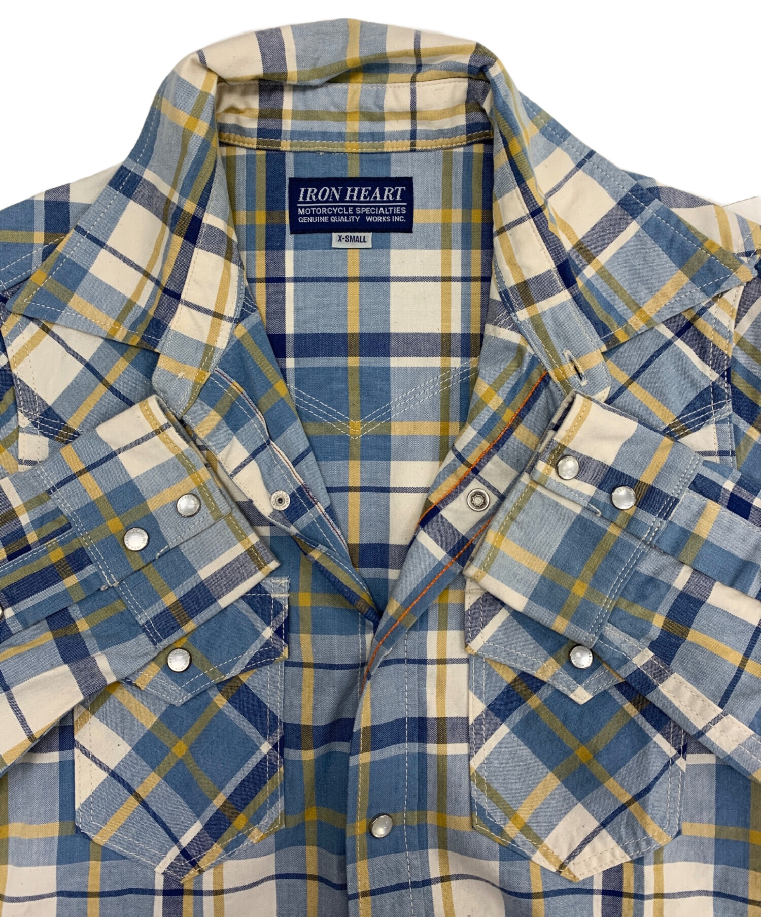 中古・古着通販】IRON HEART (アイアンハート) 長袖シャツ ブルー