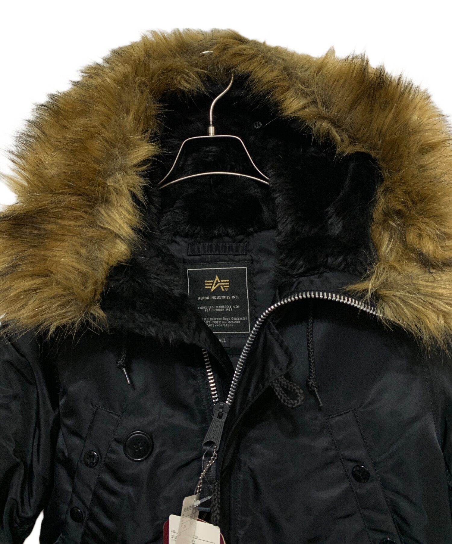 中古・古着通販】ALPHA (アルファ) N-3Bモッズショートコート ブラック