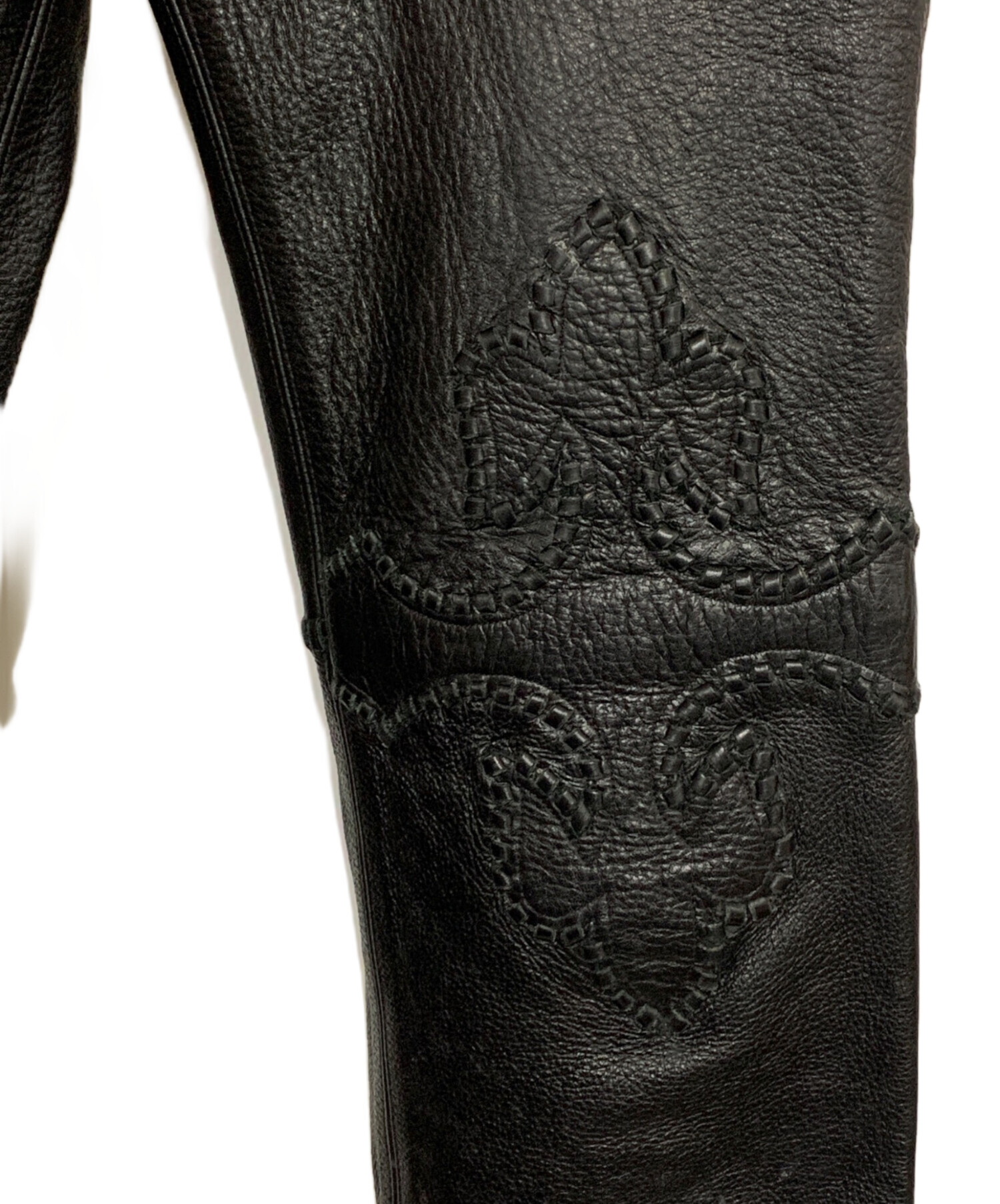 希少 A&G エーアンドジー レザーパンツ 定価30万円程USA製　サイズ30 中古・古着通販】A&G (エーアンドジー) レザーパンツ ブラック サイズ