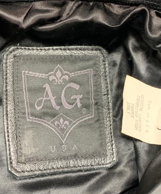 希少 A&G エーアンドジー レザーパンツ 定価30万円程USA製　サイズ30 中古・古着通販】A&G (エーアンドジー) レザーパンツ ブラック サイズ