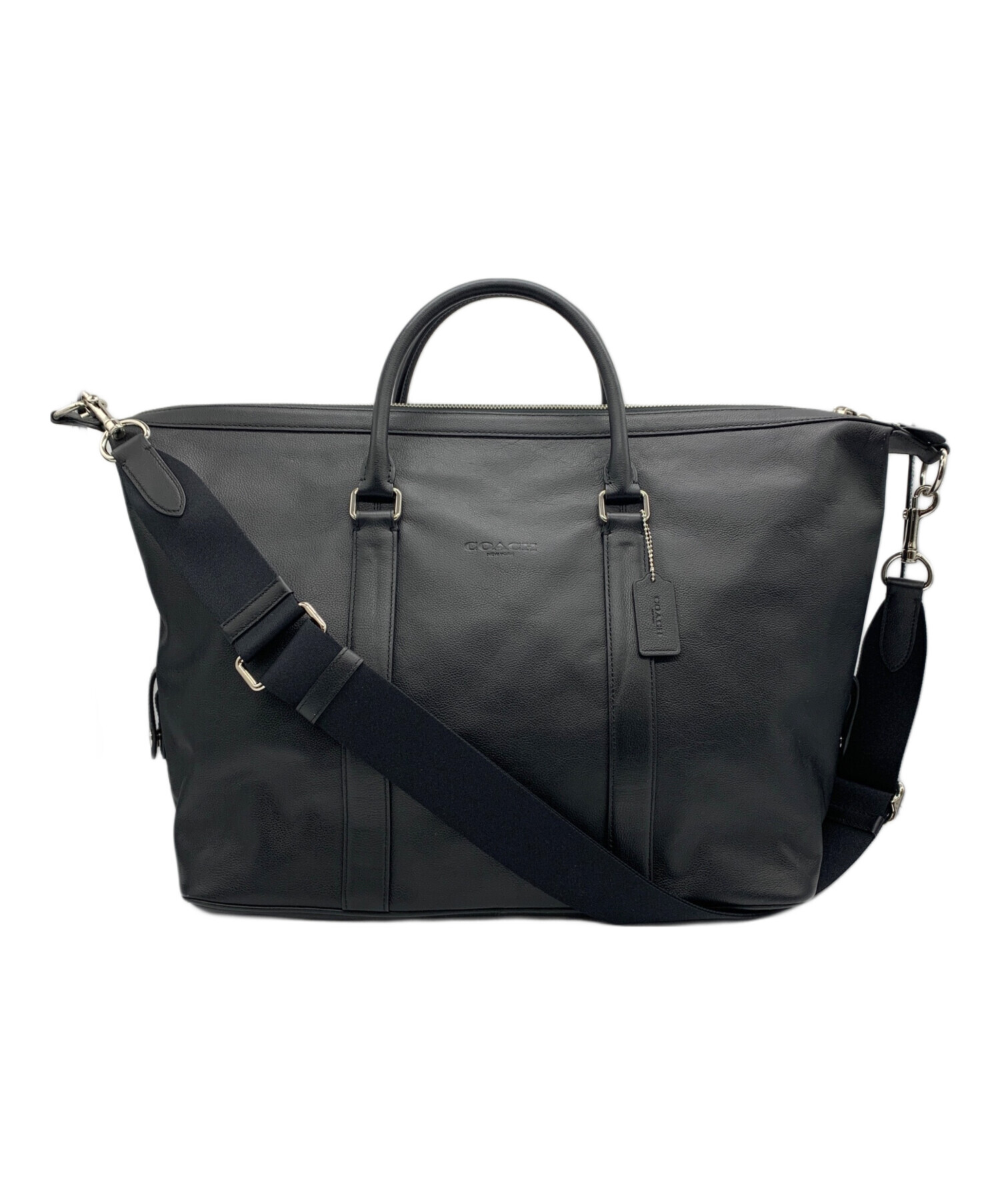 希少 美品☆coach コーチ ボストン 2way ナイロン 軽量 ブラック 中古・古着通販】COACH (コーチ) 2WAYボストンバッグ ブラック