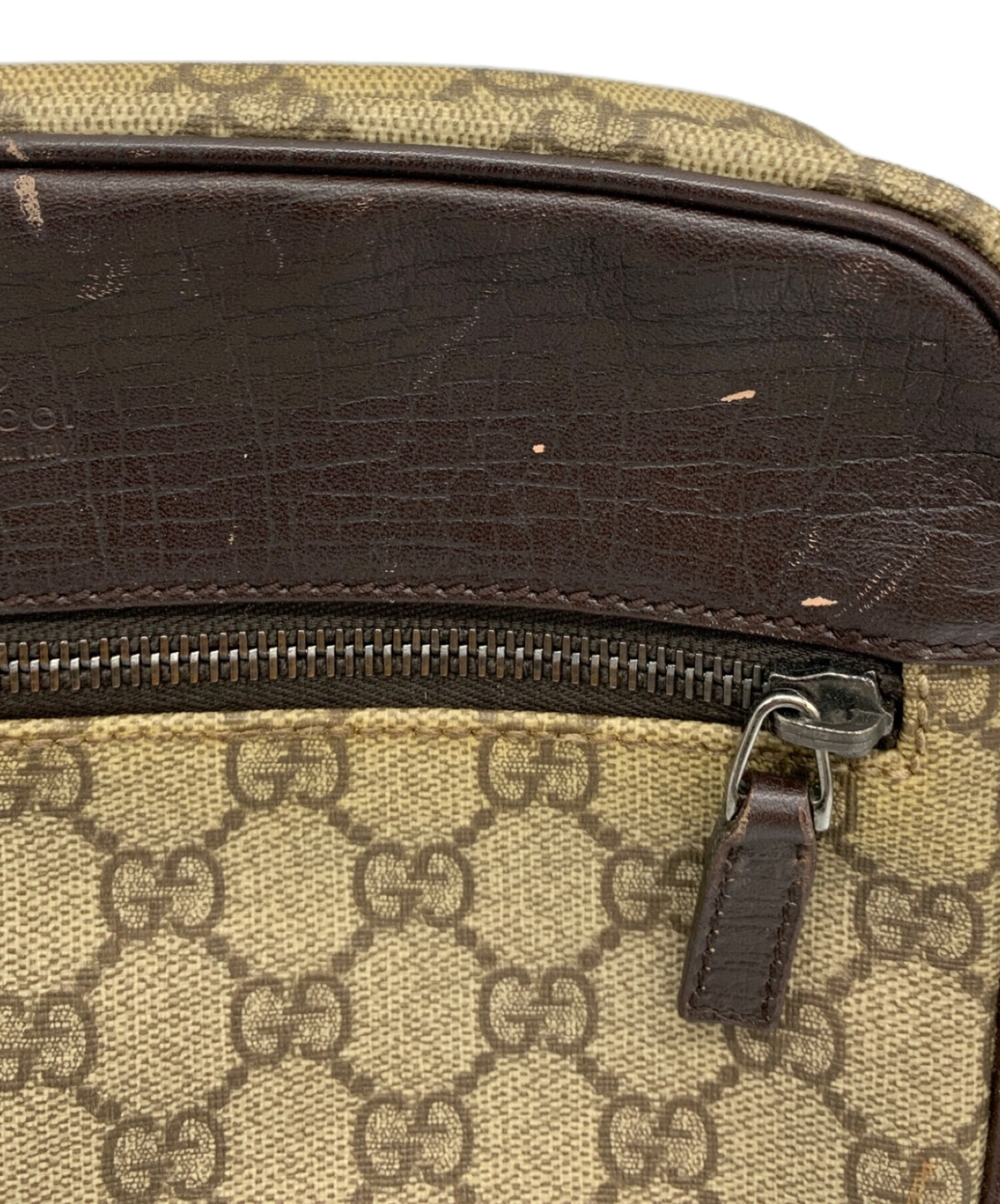 GUCCI グッチ　お値下げ！ショルダーバッグ ベージュ ブラウン　used美品 中古・古着通販】GUCCI (グッチ) ショルダーバッグ ブラウン｜ブランド