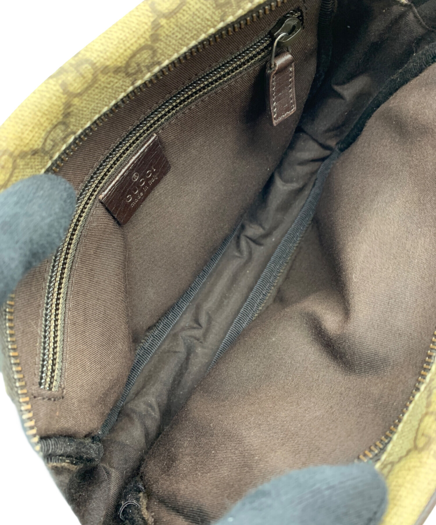 GUCCI グッチ　お値下げ！ショルダーバッグ ベージュ ブラウン　used美品 中古・古着通販】GUCCI (グッチ) ショルダーバッグ ブラウン｜ブランド