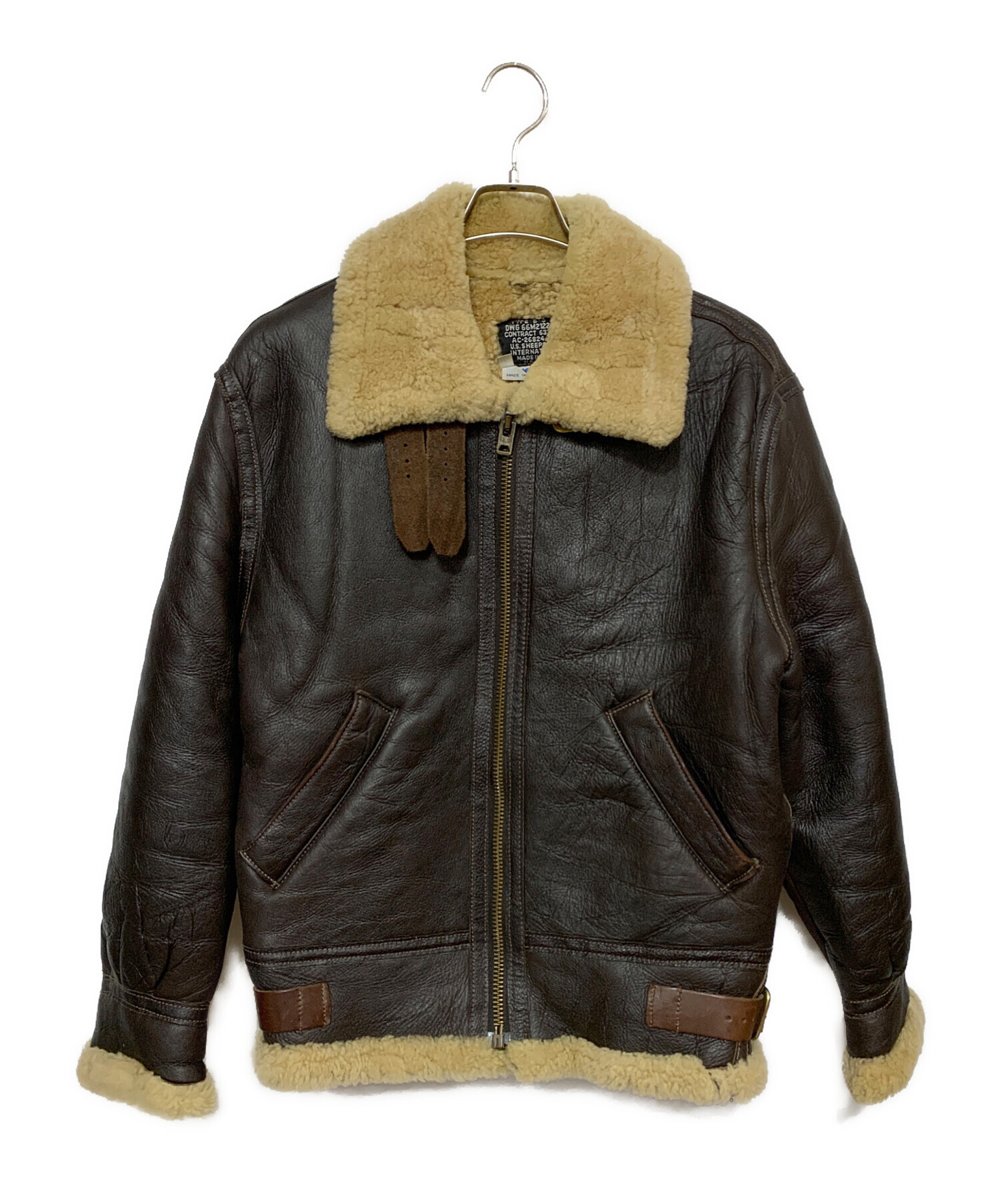 US SHEEPSKIN シープスキンジャケット 中古・古着通販】US SHEEPSKIN (USシープスキン) B-3フライト
