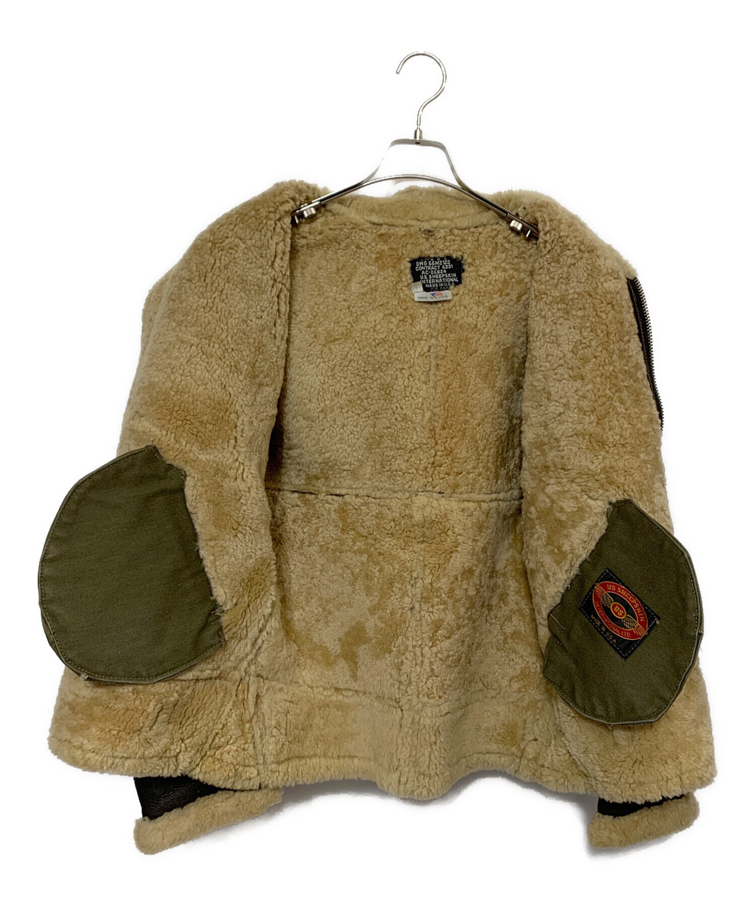 US SHEEPSKIN シープスキンジャケット 中古・古着通販】US SHEEPSKIN (USシープスキン) B-3フライト
