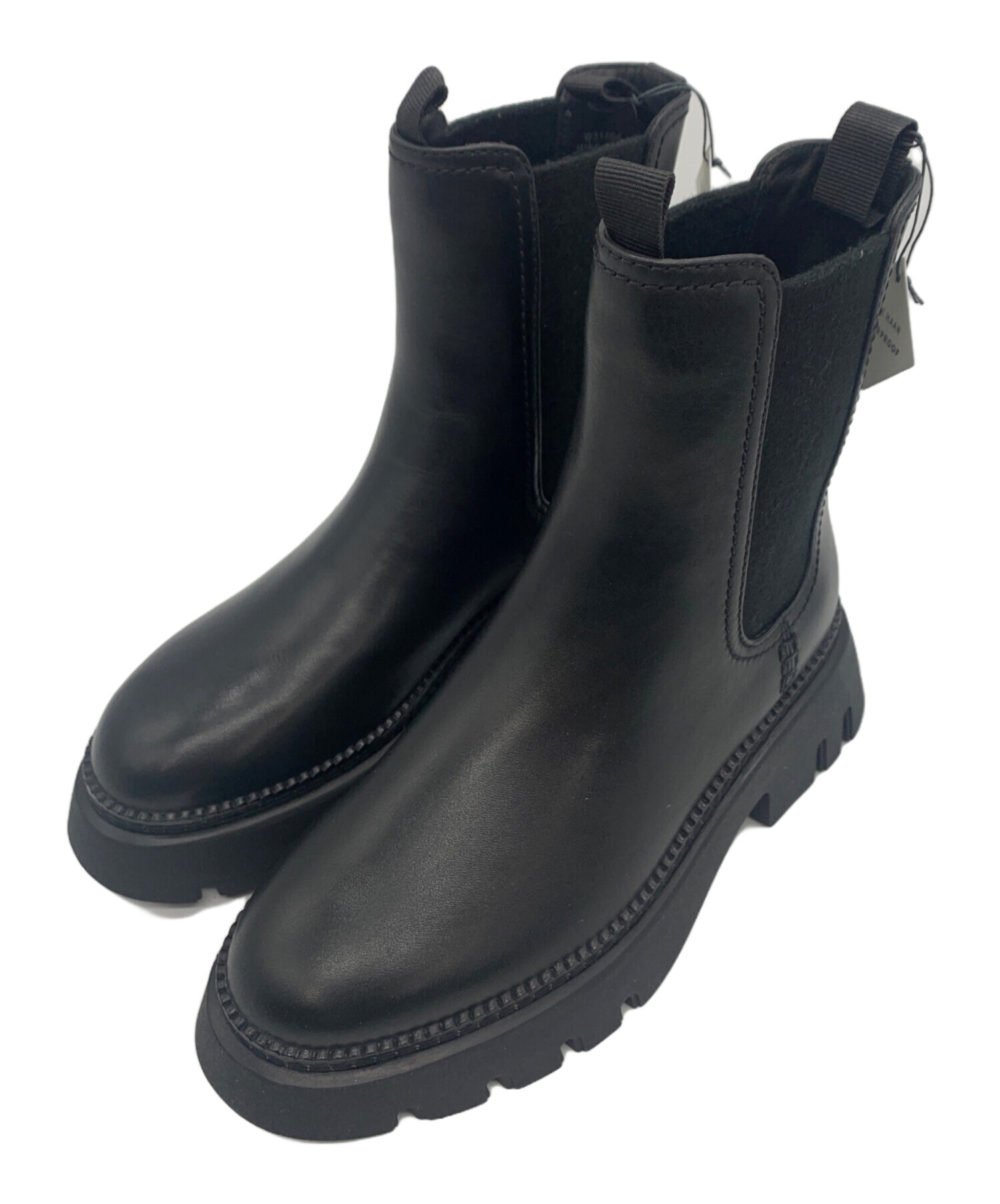 k*t様 コールハーン　colehaan ショートブーツ　ブラック　黒　完売品 中古・古着通販】COLE HAAN (コールハーン) サイドゴアブーツ ブラック