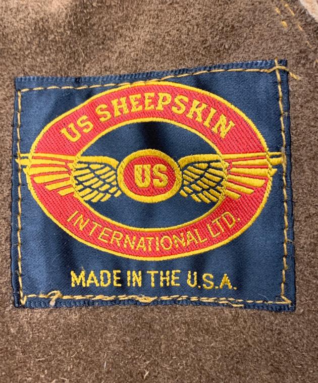中古・古着通販】US SHEEPSKIN (USシープスキン) B-3ムートン