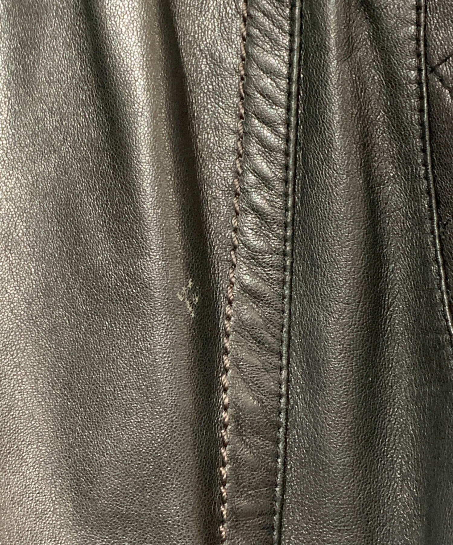 バーバリーロンドン　羊革 ラムレザージャケット グレージュ38 中古・古着通販】BURBERRY BLUE LABEL (バーバリーロンドンブルー