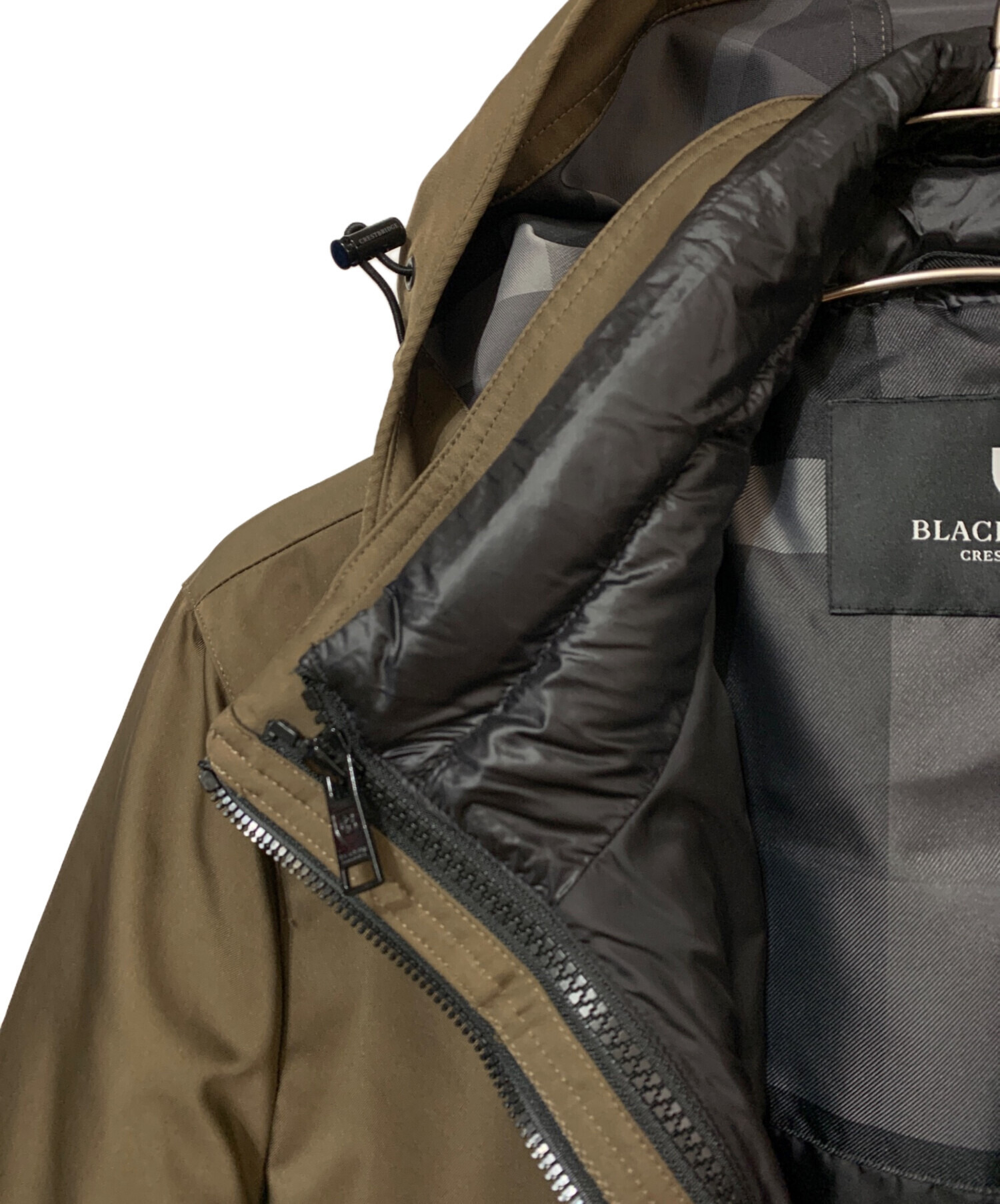 極美品 ブラックレーベルクレストブリッジ ナイロンジャケット カーキ L 中古・古着通販】BLACK LABEL CRESTBRIDGE (ブラックレーベル クレスト