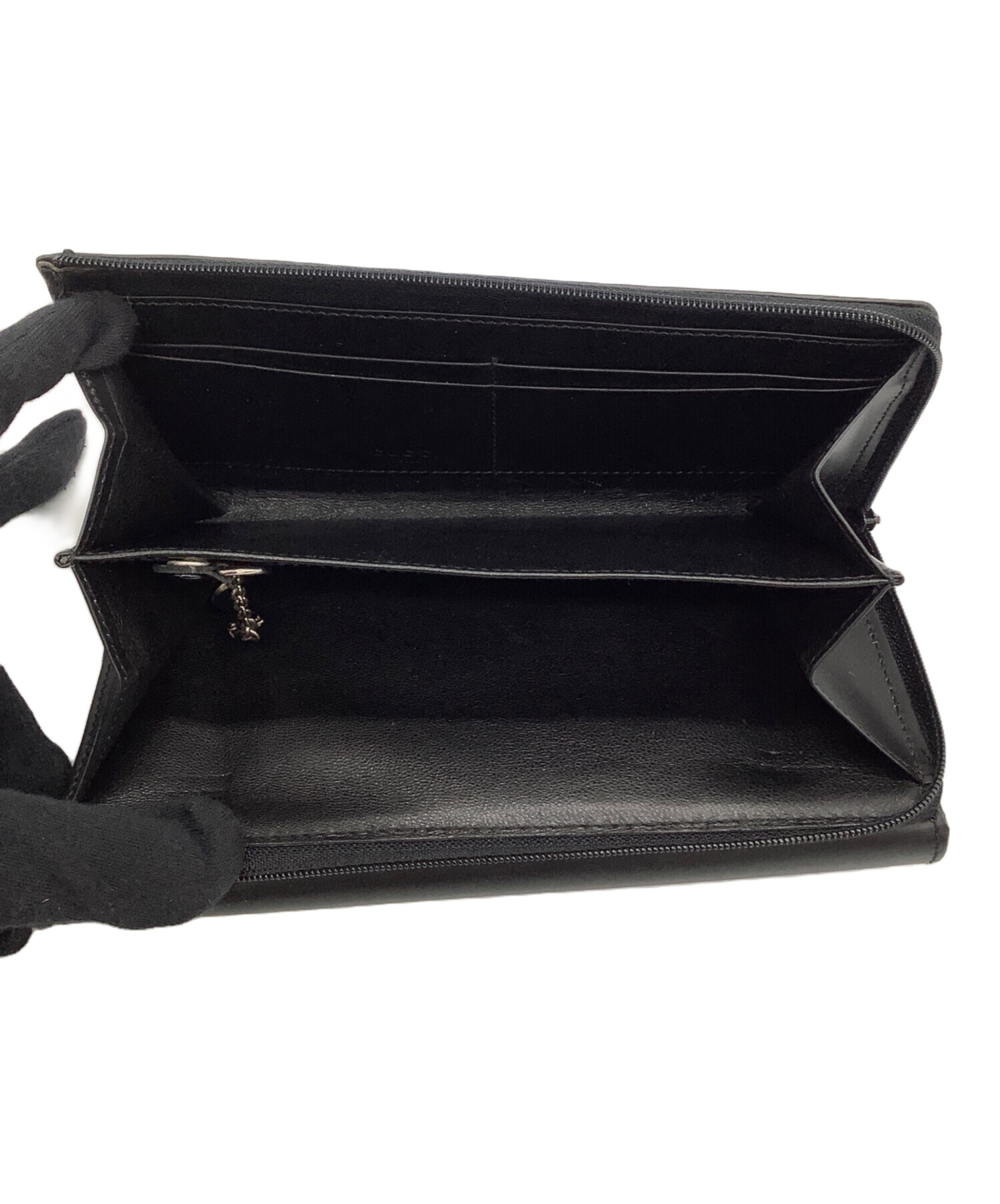 中古・古着通販】GUCCI (グッチ) Gロゴ長財布 ブラック｜ブランド