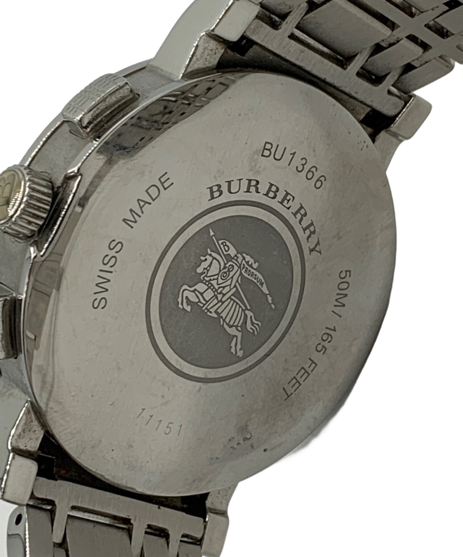 中古・古着通販】BURBERRY (バーバリー) ヘリテージ SSブレスレット 