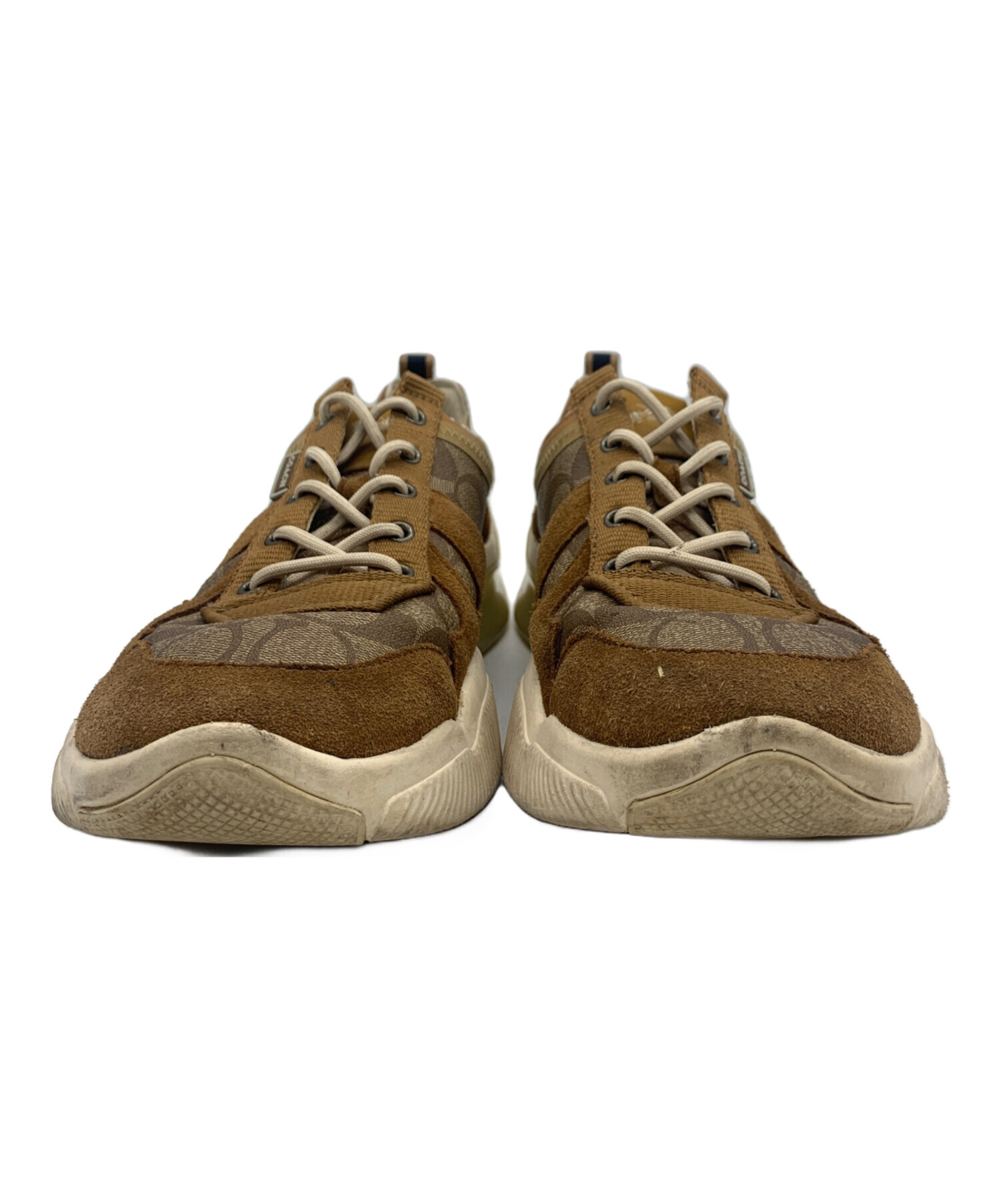 中古・古着通販】COACH (コーチ) シグネチャースニーカー ブラウン