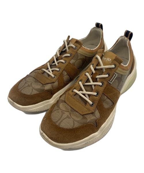 中古・古着通販】COACH (コーチ) シグネチャースニーカー ブラウン