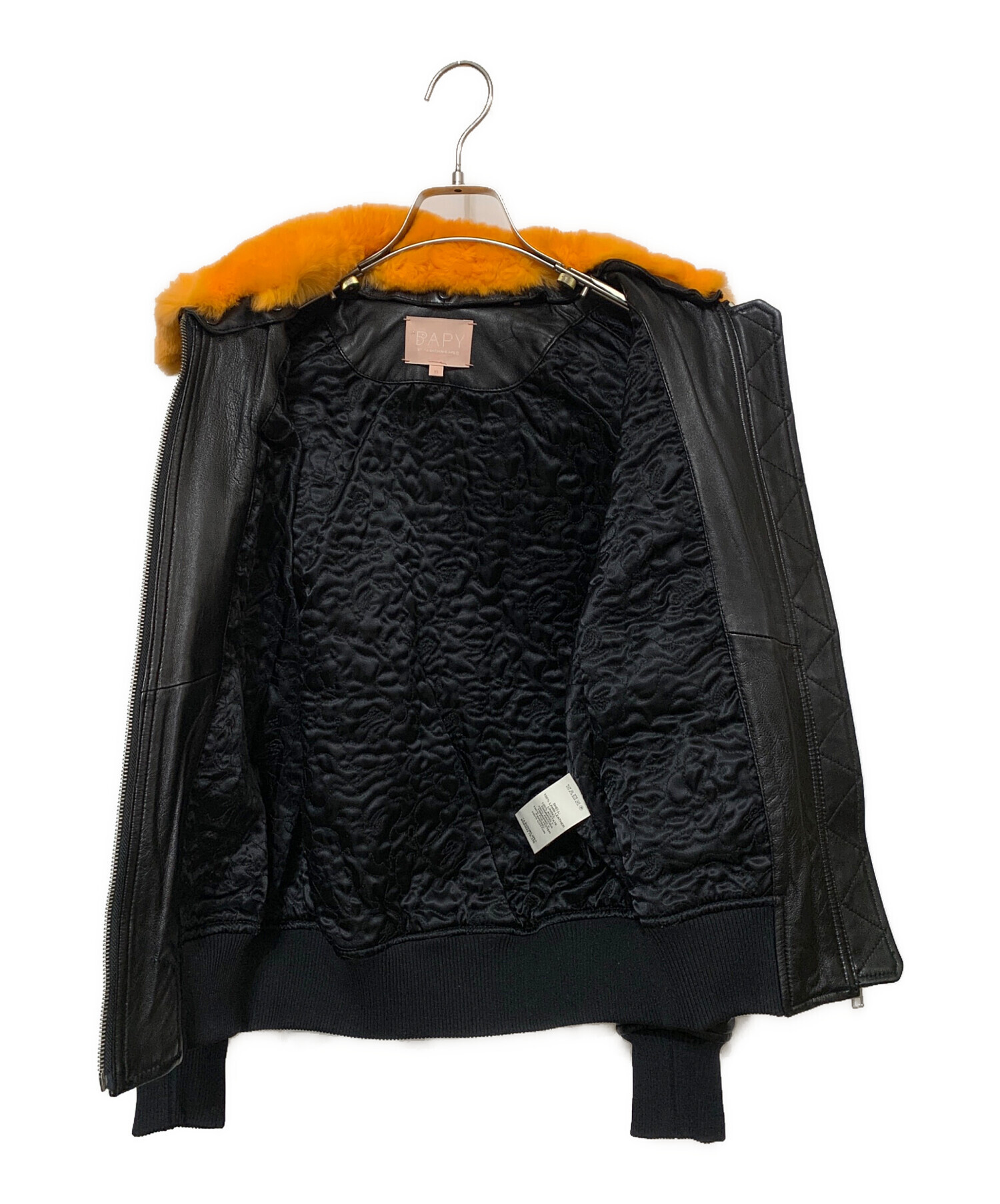 中古・古着通販】BAPY (ベイピー) ファー付ラムレザージャケット