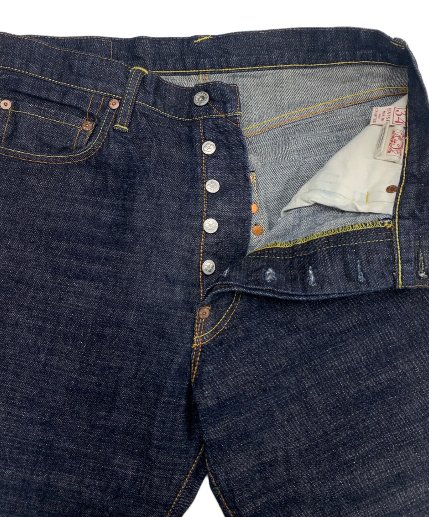 中古・古着通販】EVISU (エヴィス) 赤耳セルビッチ インディゴ サイズ