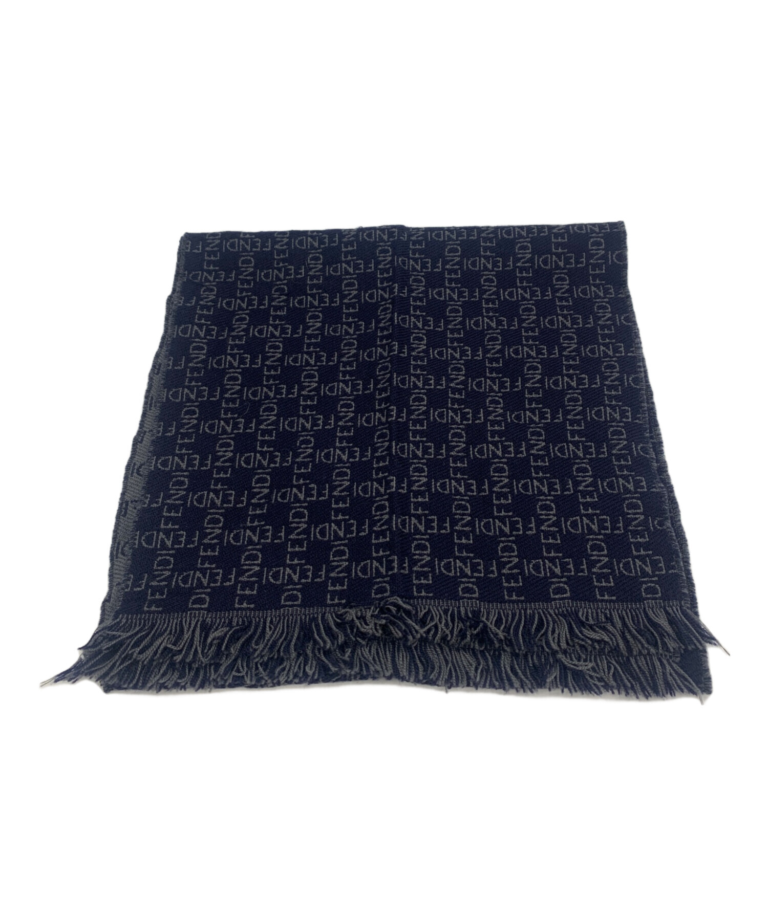 中古・古着通販】FENDI (フェンディ) マフラー ネイビー｜ブランド