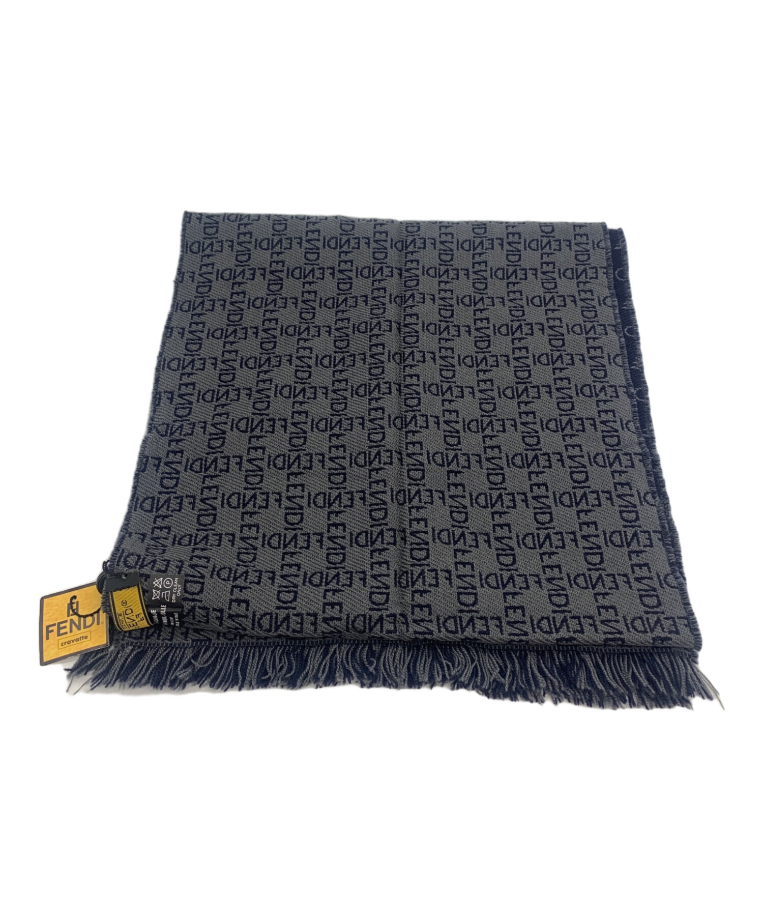 中古・古着通販】FENDI (フェンディ) マフラー ネイビー｜ブランド