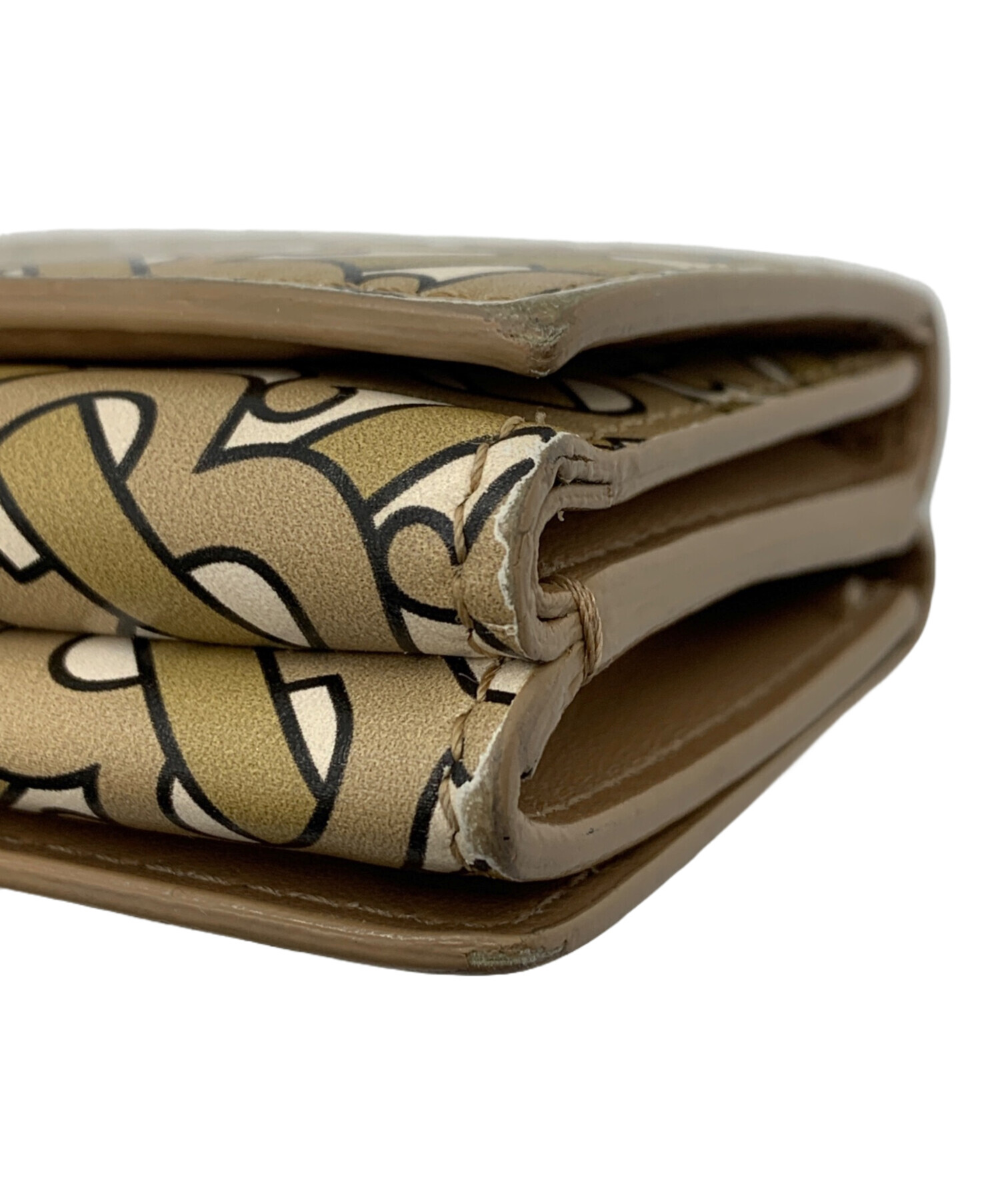 中古・古着通販】BURBERRY (バーバリー) モノグラム柄 3つ折り財布