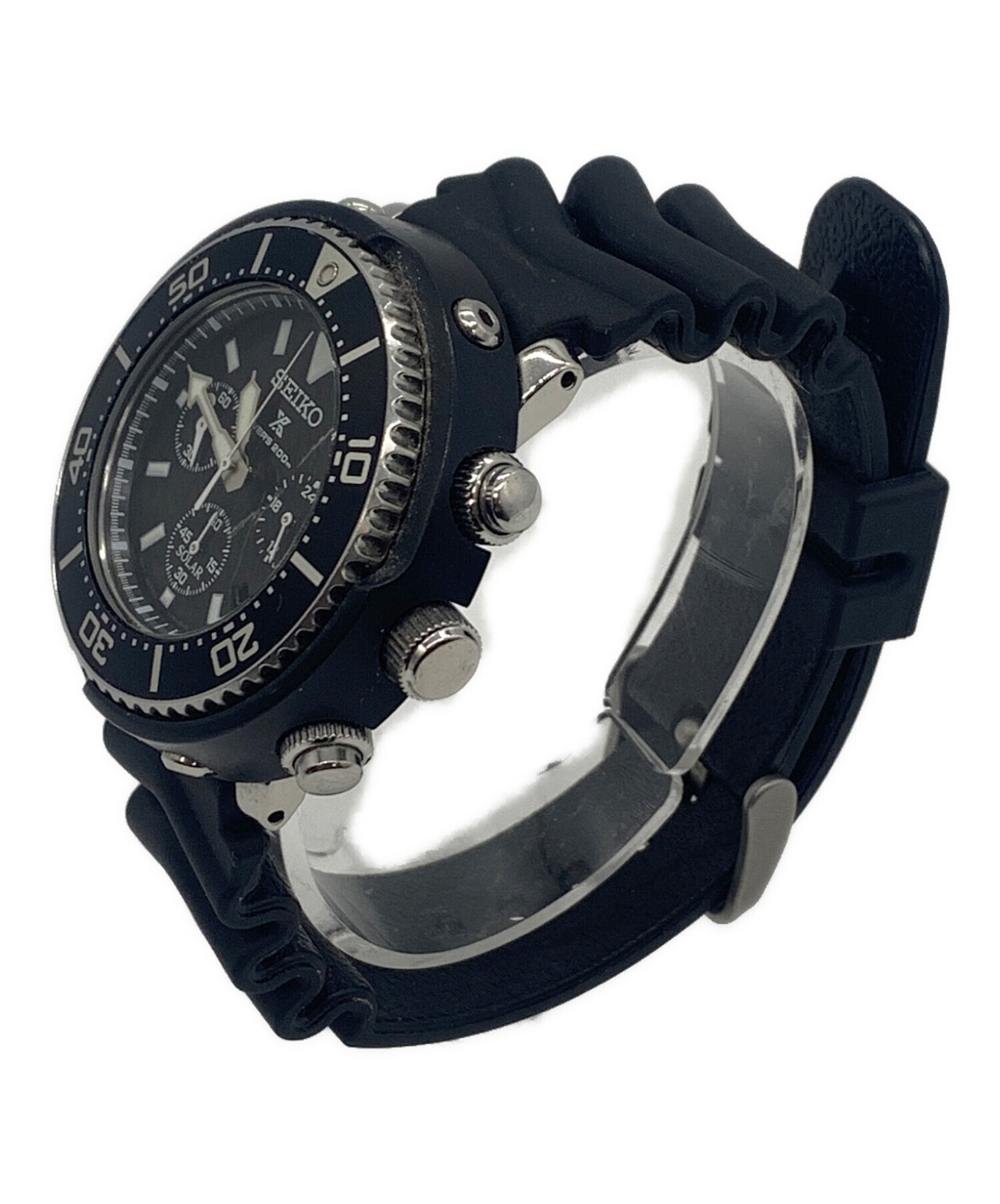 中古・古着通販】SEIKO (セイコー) クロノグラフ ブラック｜ブランド