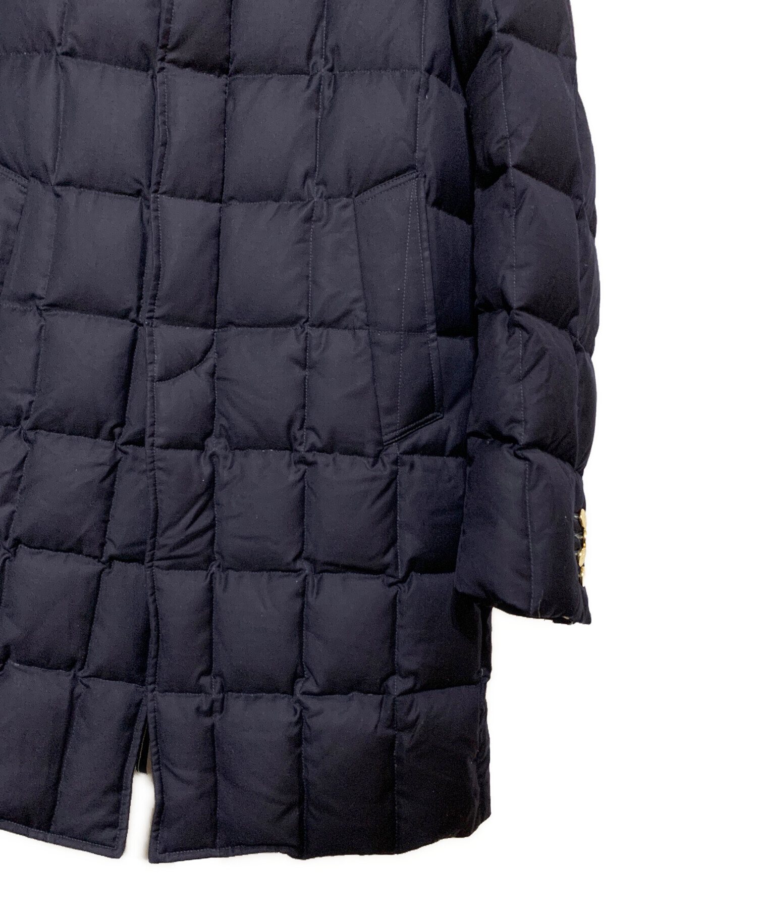 中古・古着通販】Thom Browne (トムブラウン) ダウンコート ネイビー