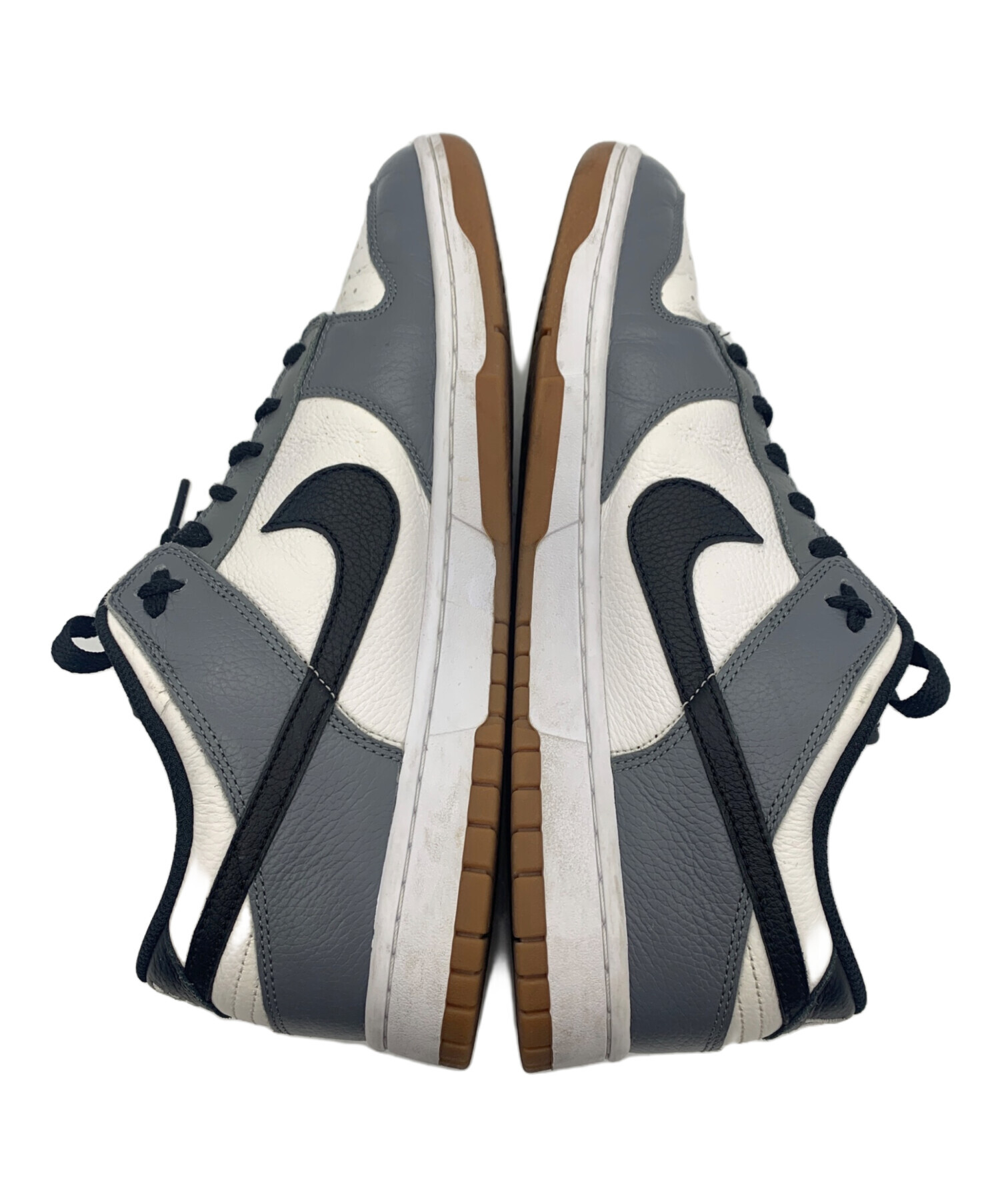 中古・古着通販】NIKE (ナイキ) カスタムスニーカー グレー×ホワイト
