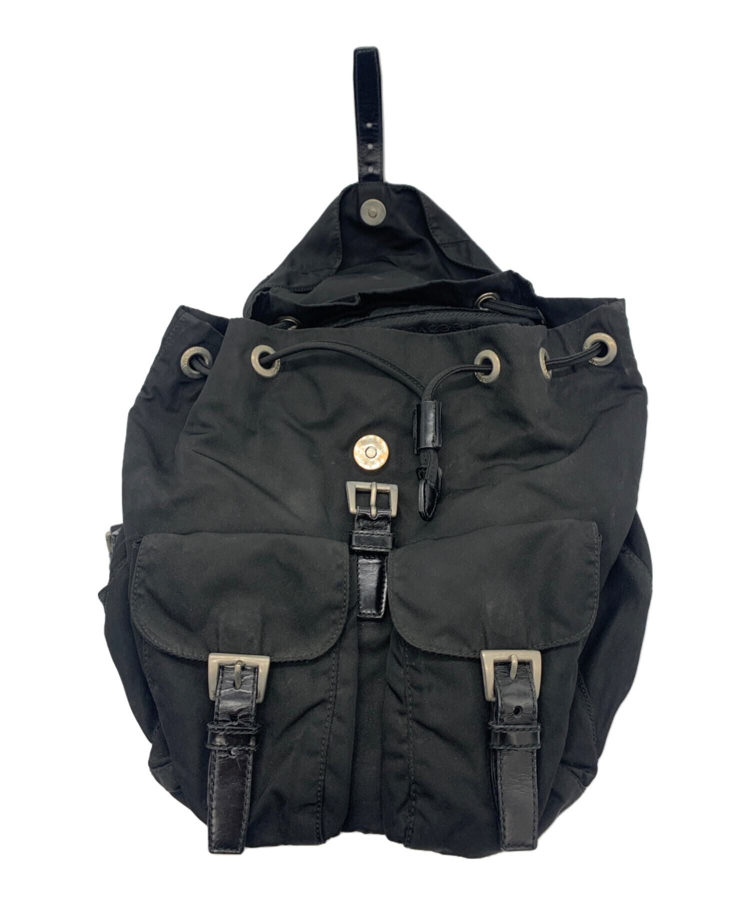 中古・古着通販】PRADA (プラダ) テスートナイロンリュック ブラック