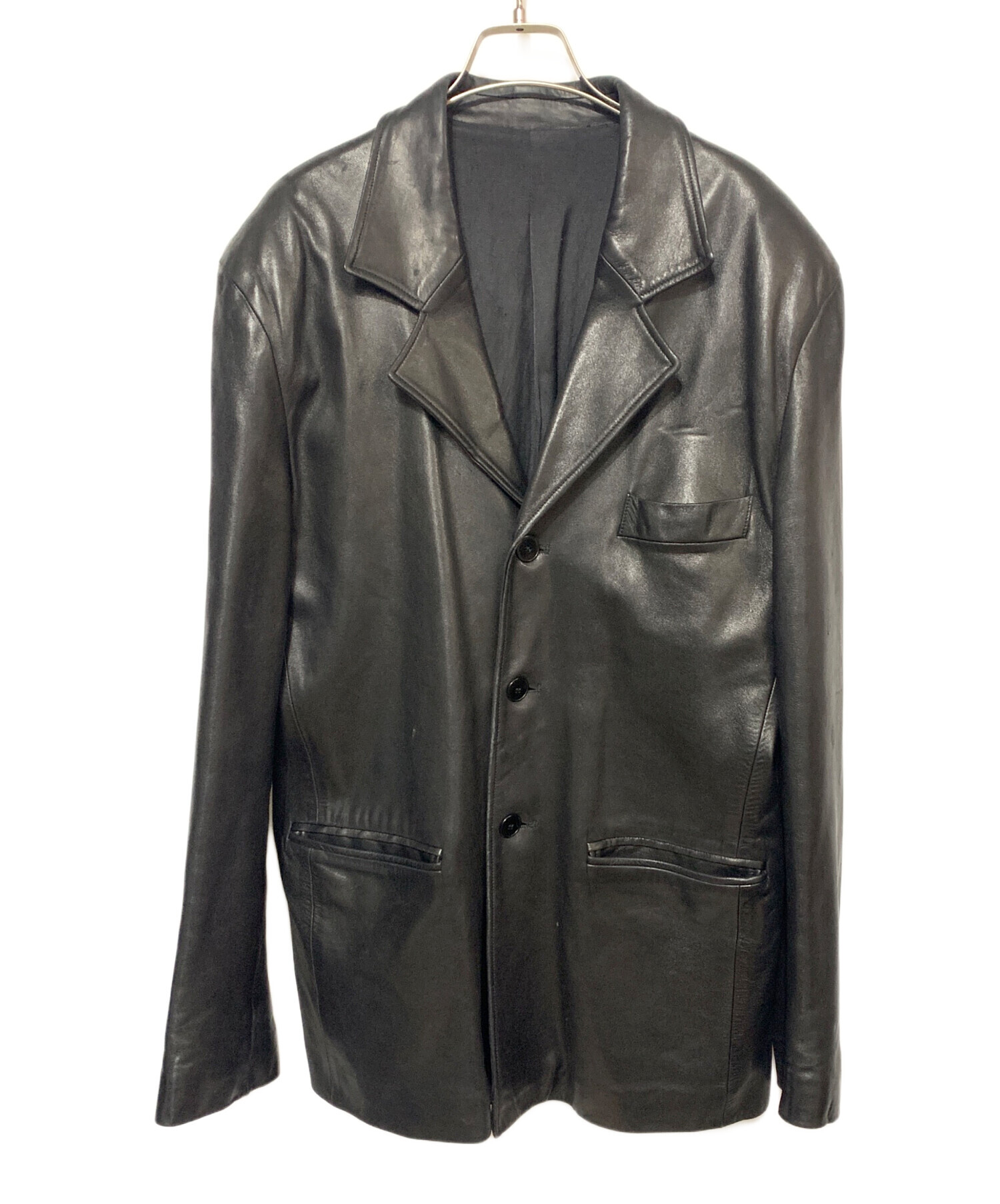 agnes b. homme アニエスベー オム 羊革 レザージャケット 中古・古着通販】agnes b homme (アニエスベーオム) ラムレザー