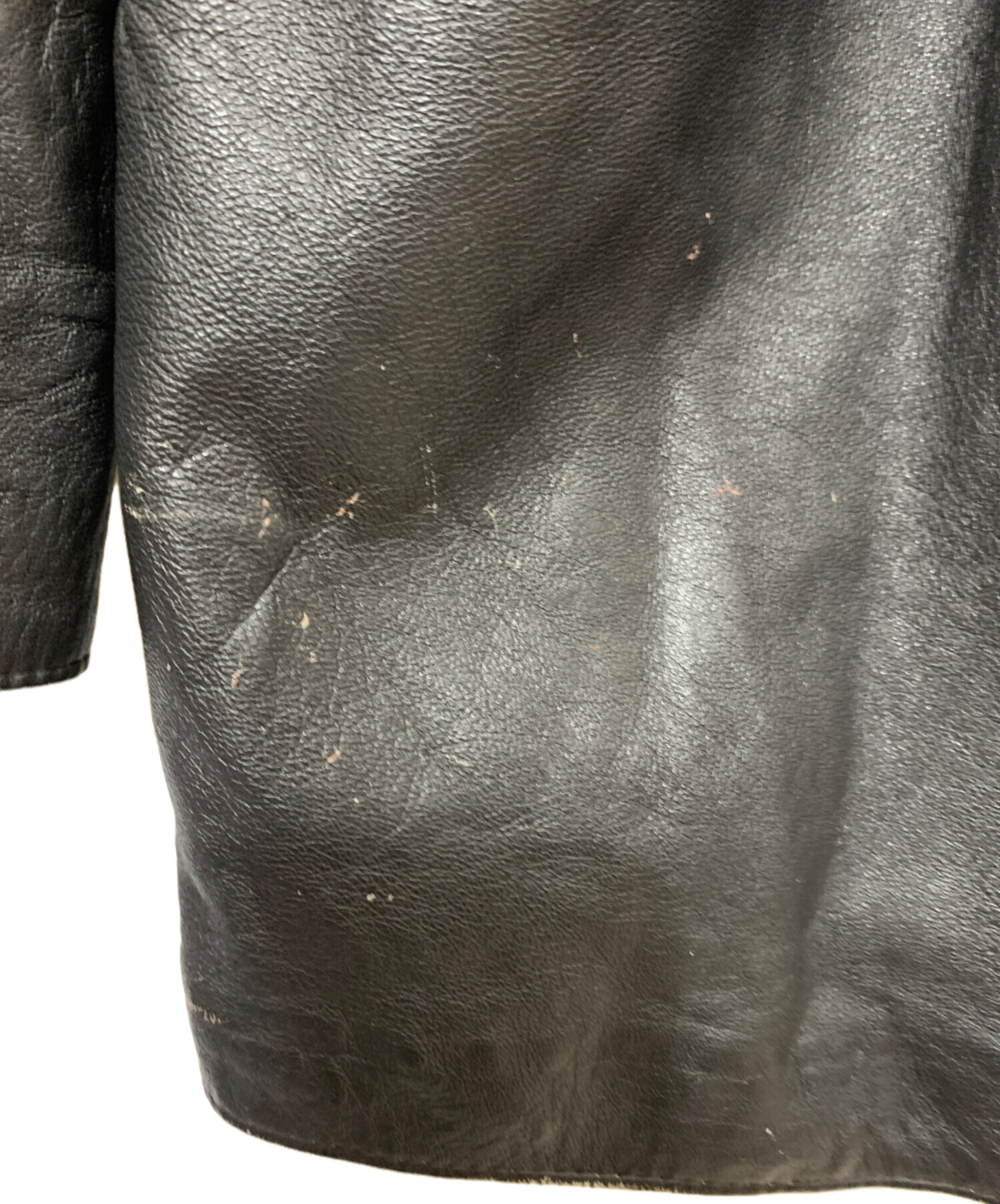 ジャンポールゴルチエ 01AW ヴィンテージ加工 レザーテーラードジャケット ジャンポールゴルチエ 01AW ヴィンテージ加工 レザーテーラード