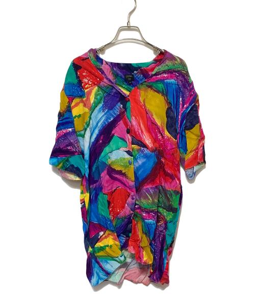 ジャンポールゴルチエ　半袖　バイカラー　ブラウス　シャツ　変形　アシンメトリー 中古・古着通販】Jean Paul GAULTIER FEMME (ジャンポールゴルチエ