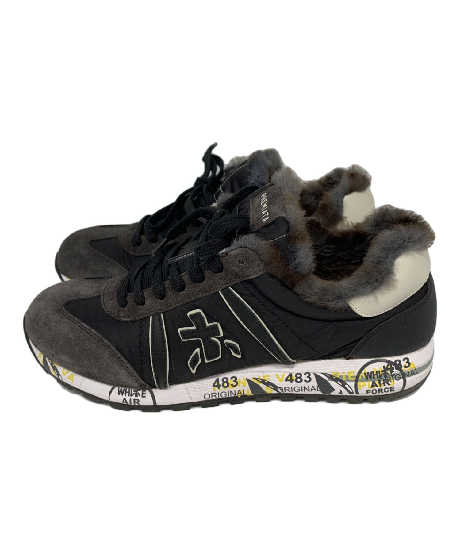 PREMIATA スニーカー ブラック 中古・古着通販】PREMIATA (プレミアータ) スニーカー ブラック サイズ
