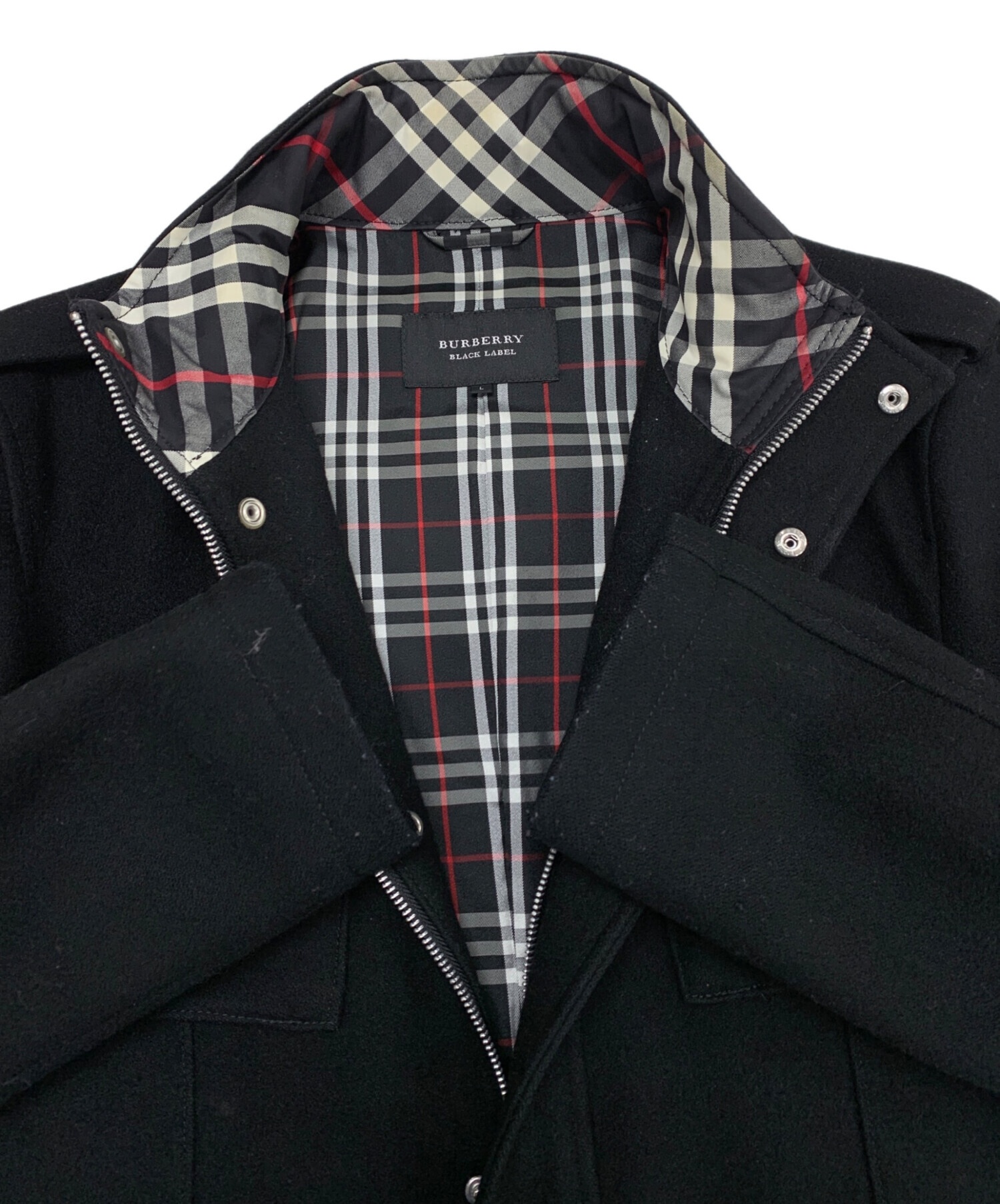 バーバリーブラックレーベル　Burberry Black label Lサイズ 中古・古着通販】BURBERRY BLACK LABEL (バーバリーブラックレーベル