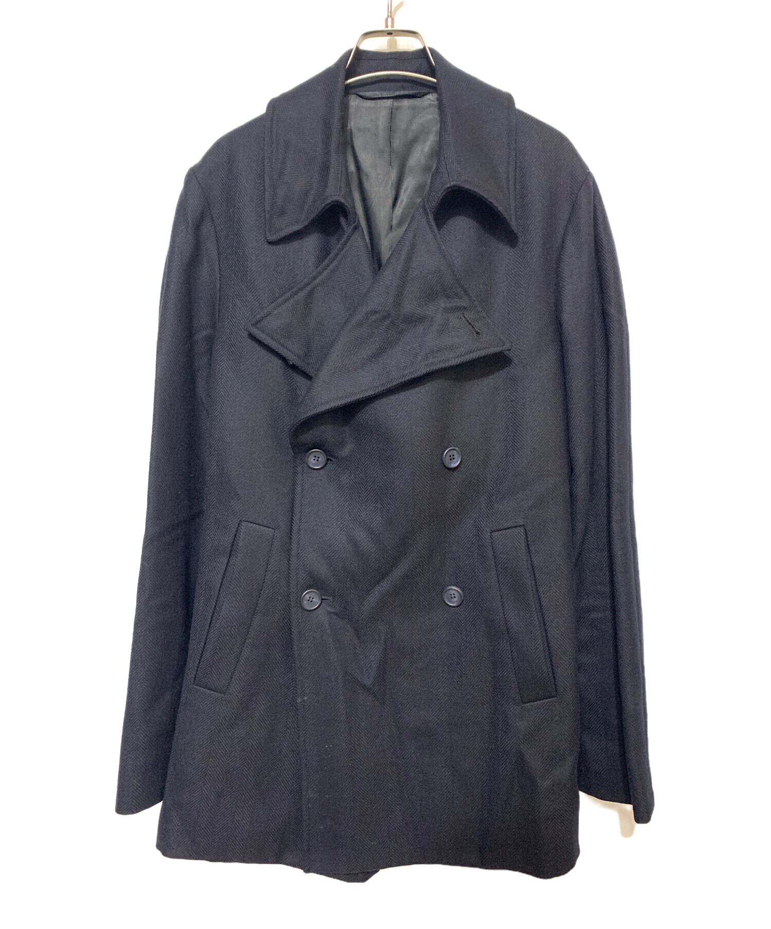 中古・古着通販】RAF SIMONS (ラフシモンズ) Pコート ネイビー サイズ