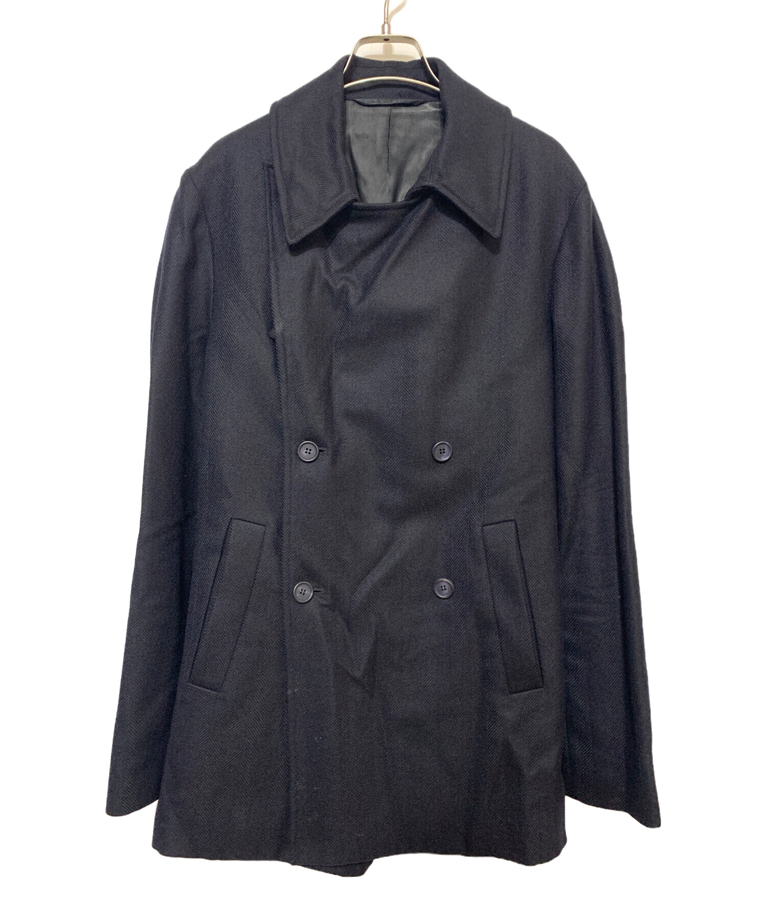 RAF SIMONS ピーコート 中古・古着通販】RAF SIMONS (ラフシモンズ) Pコート ネイビー サイズ