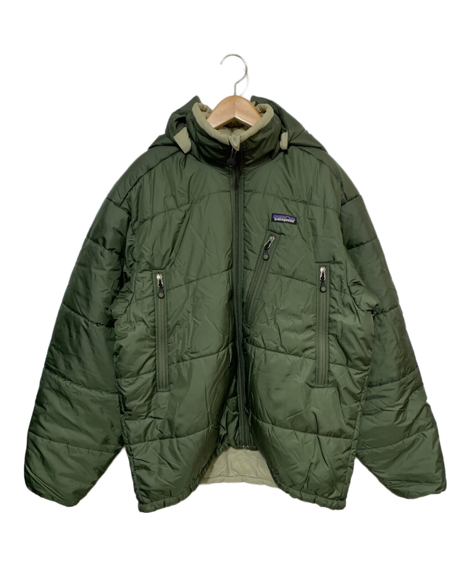 Patagonia パフジャケット　オリーブ 中古・古着通販】Patagonia (パタゴニア) パフジャケット グリーン