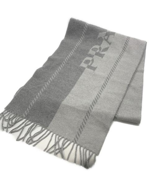中古・古着通販】PRADA (プラダ) ウールマフラー グレー｜ブランド