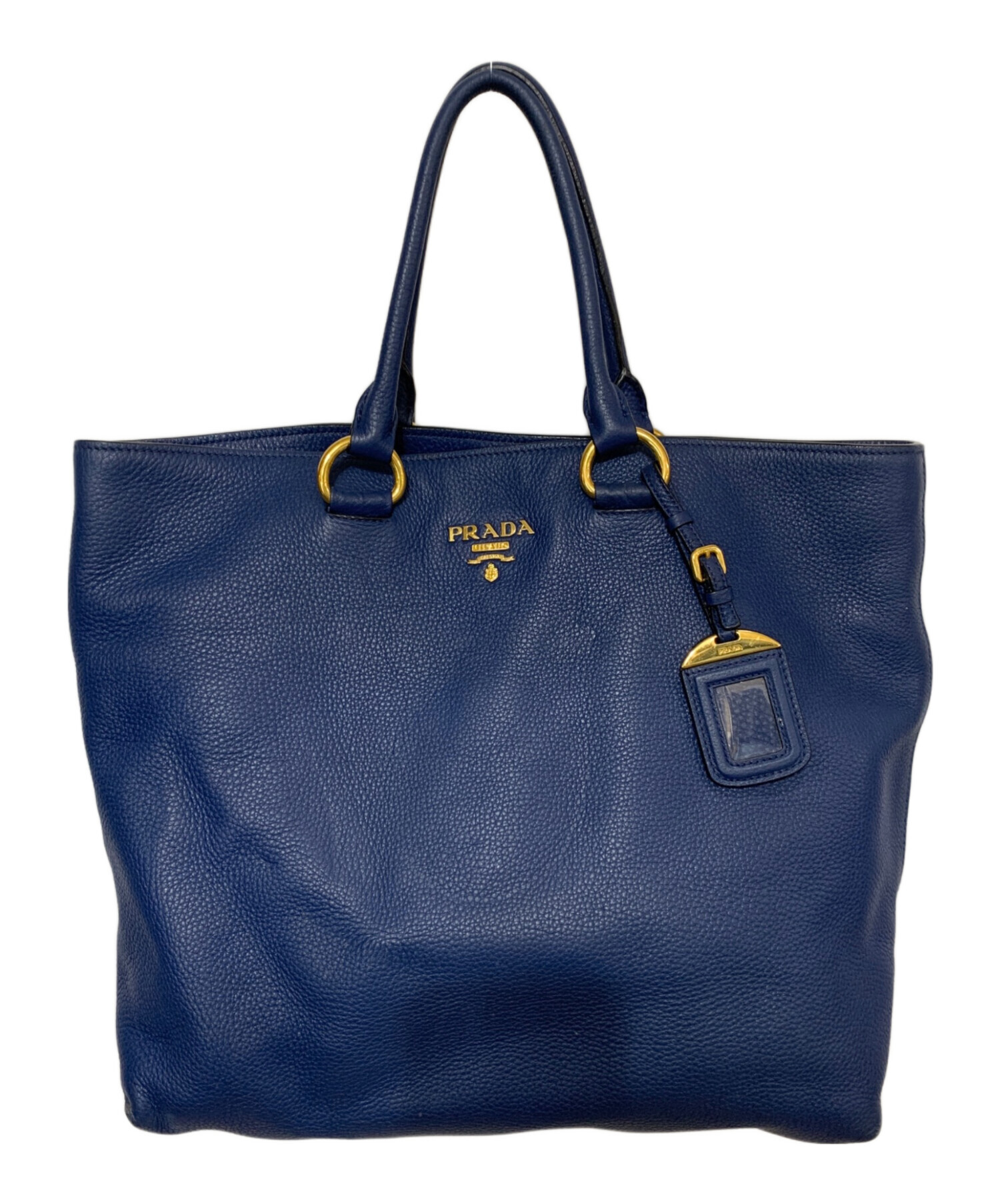 【売り切り価格】【ヴィンテージ】PRADA プラダ　トートバッグ　ブルー 中古・古着通販】PRADA (プラダ) トートバッグ ブルー｜ブランド・古着