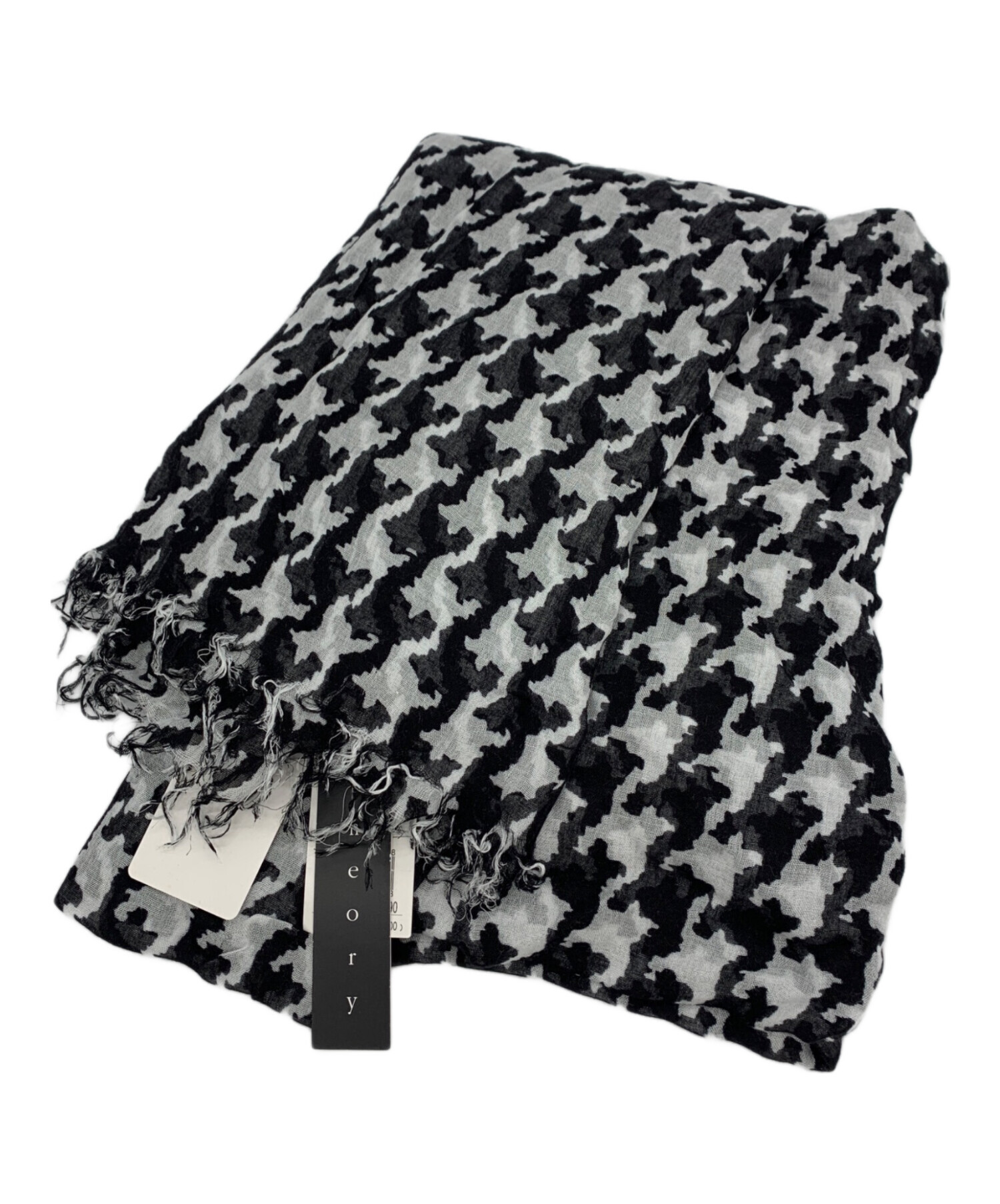 中古・古着通販】theory (セオリー) ストール ブラック×ホワイト 未