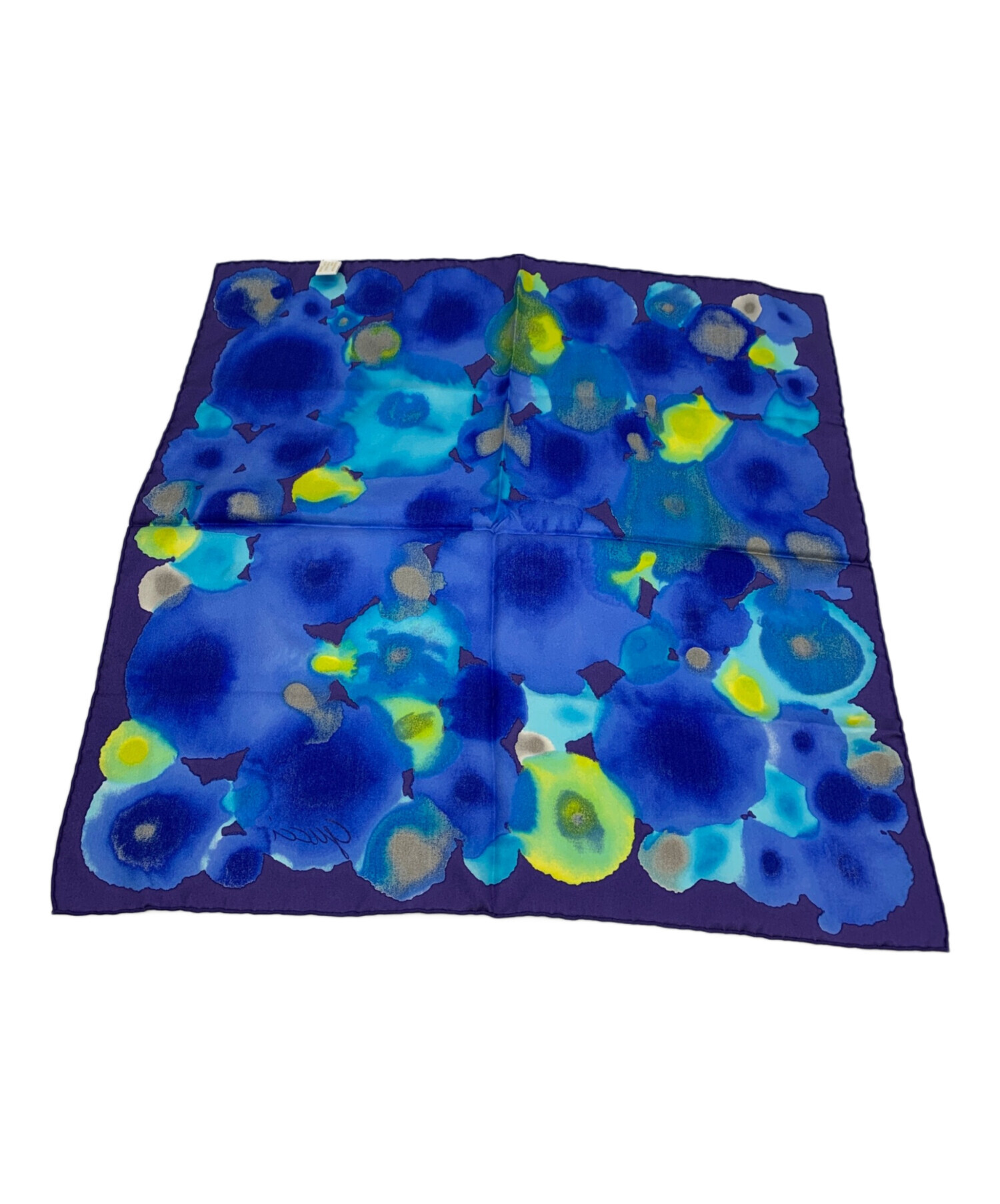 中古・古着通販】GUCCI (グッチ) シルクスカーフ ブルー｜ブランド