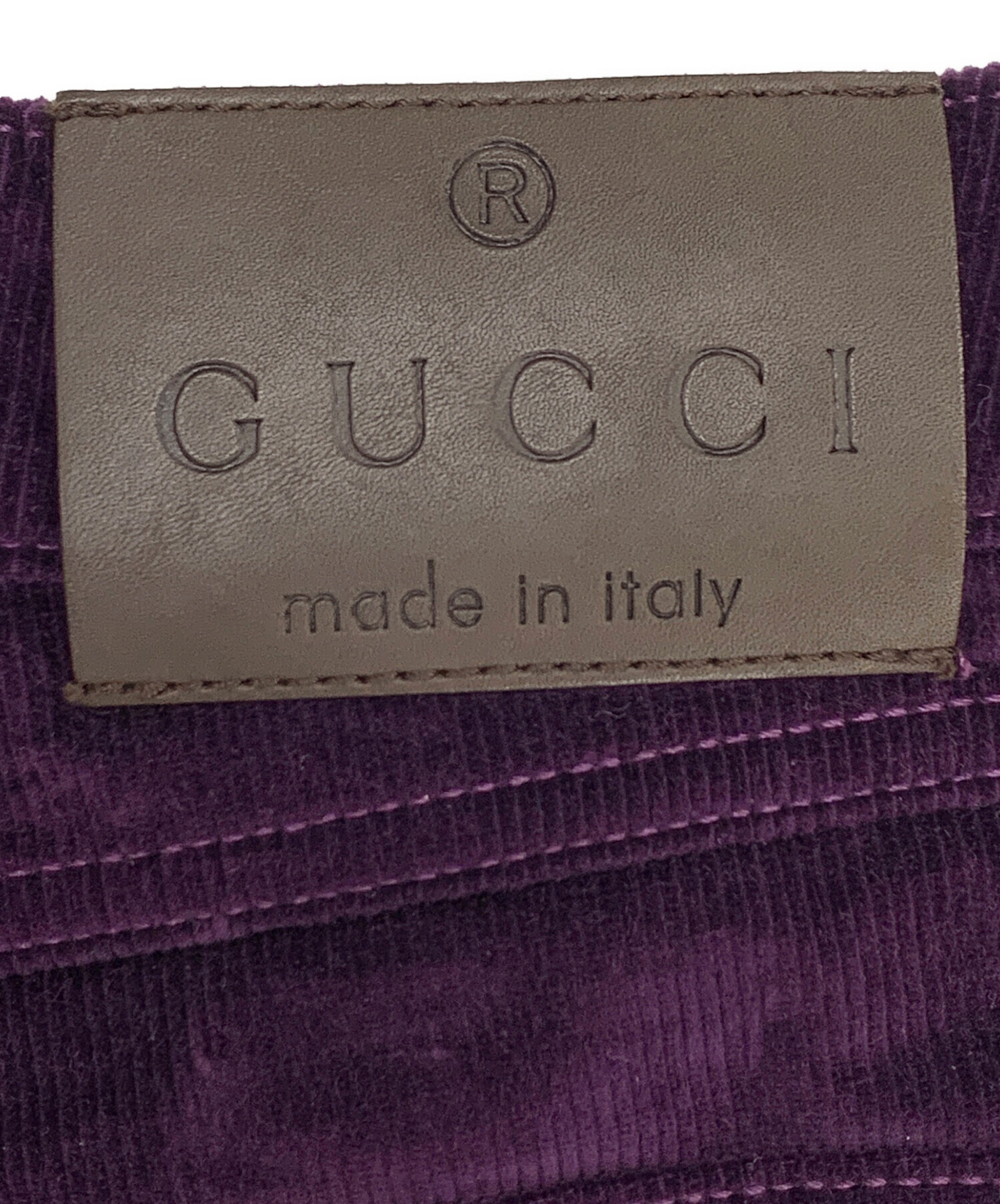 中古・古着通販】GUCCI (グッチ) コーデュロイパンツ パープル サイズ