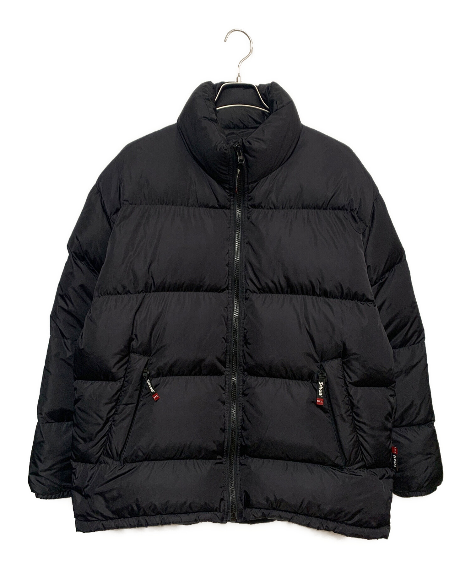 中古・古着通販】Schott (ショット) ダウンジャケット ブラック サイズ 