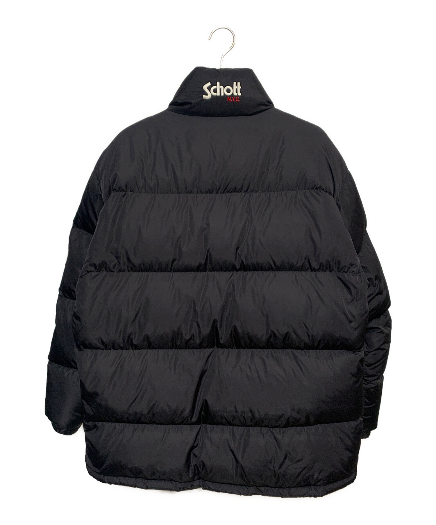 中古・古着通販】Schott (ショット) ダウンジャケット ブラック サイズ 