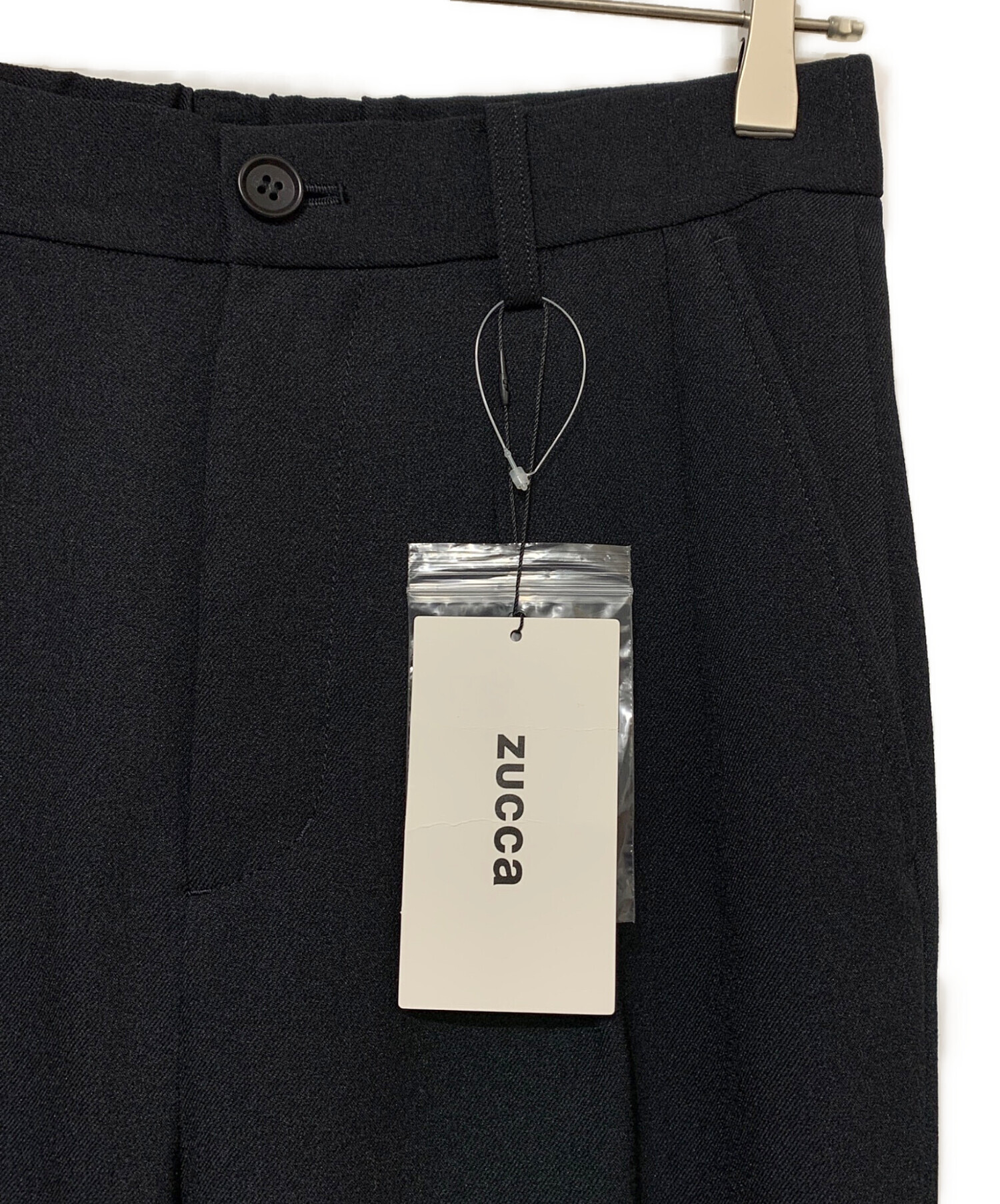 中古・古着通販】ZUCCA (ズッカ) ウーリッシュサージパンツ ネイビー